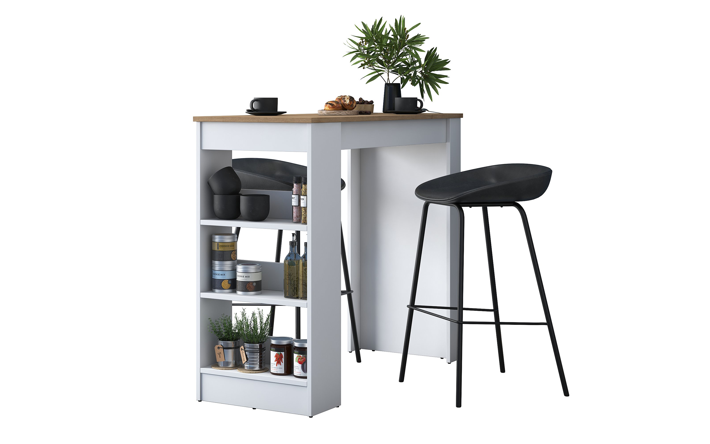 Masa de bar Access, nuc + alb  4