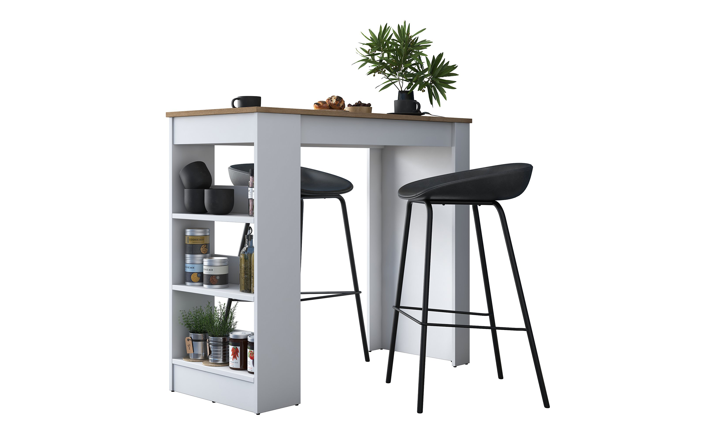 Masa de bar Access, nuc + alb  5