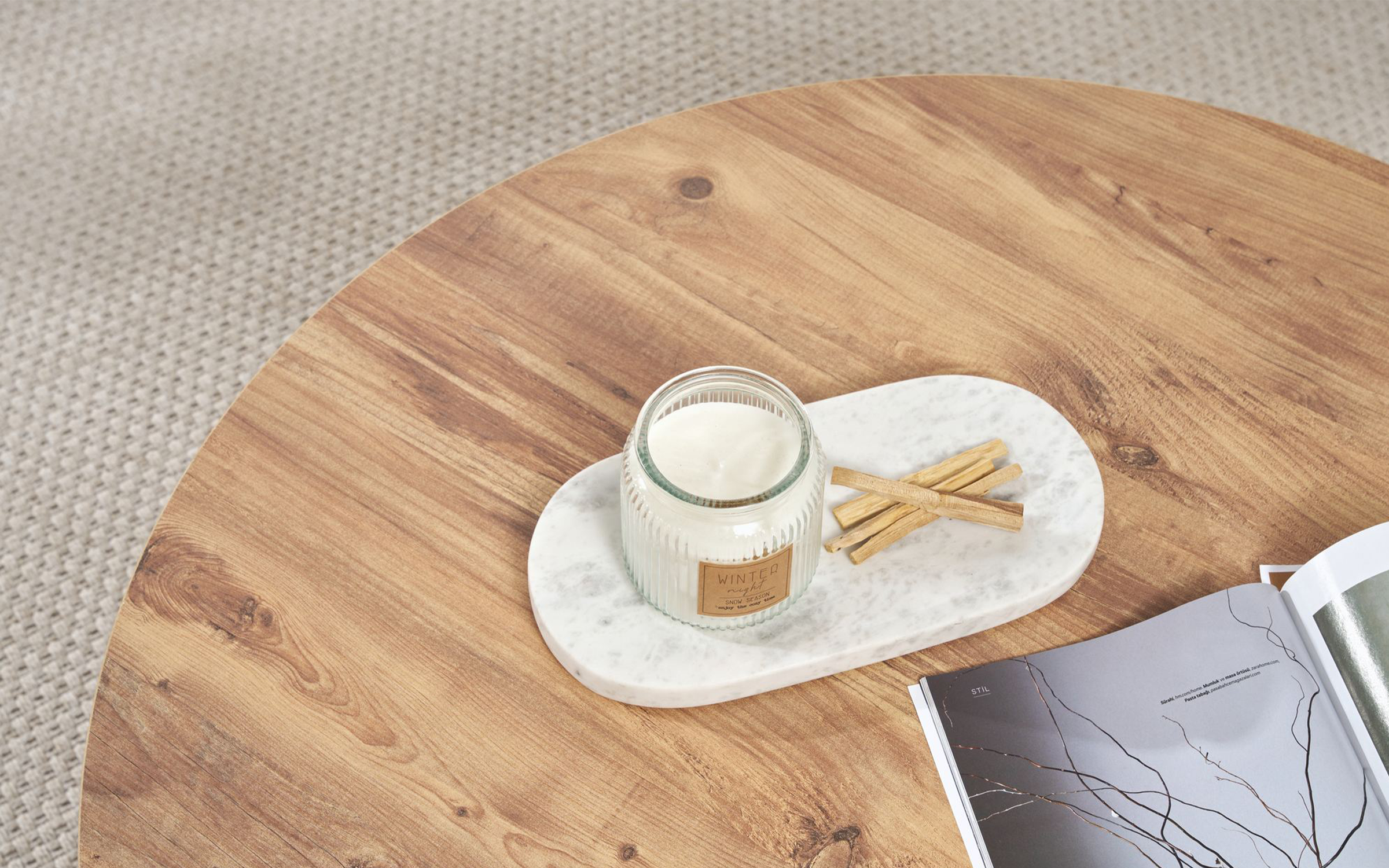 Masuta de cafea Soles, pin atlantic  6