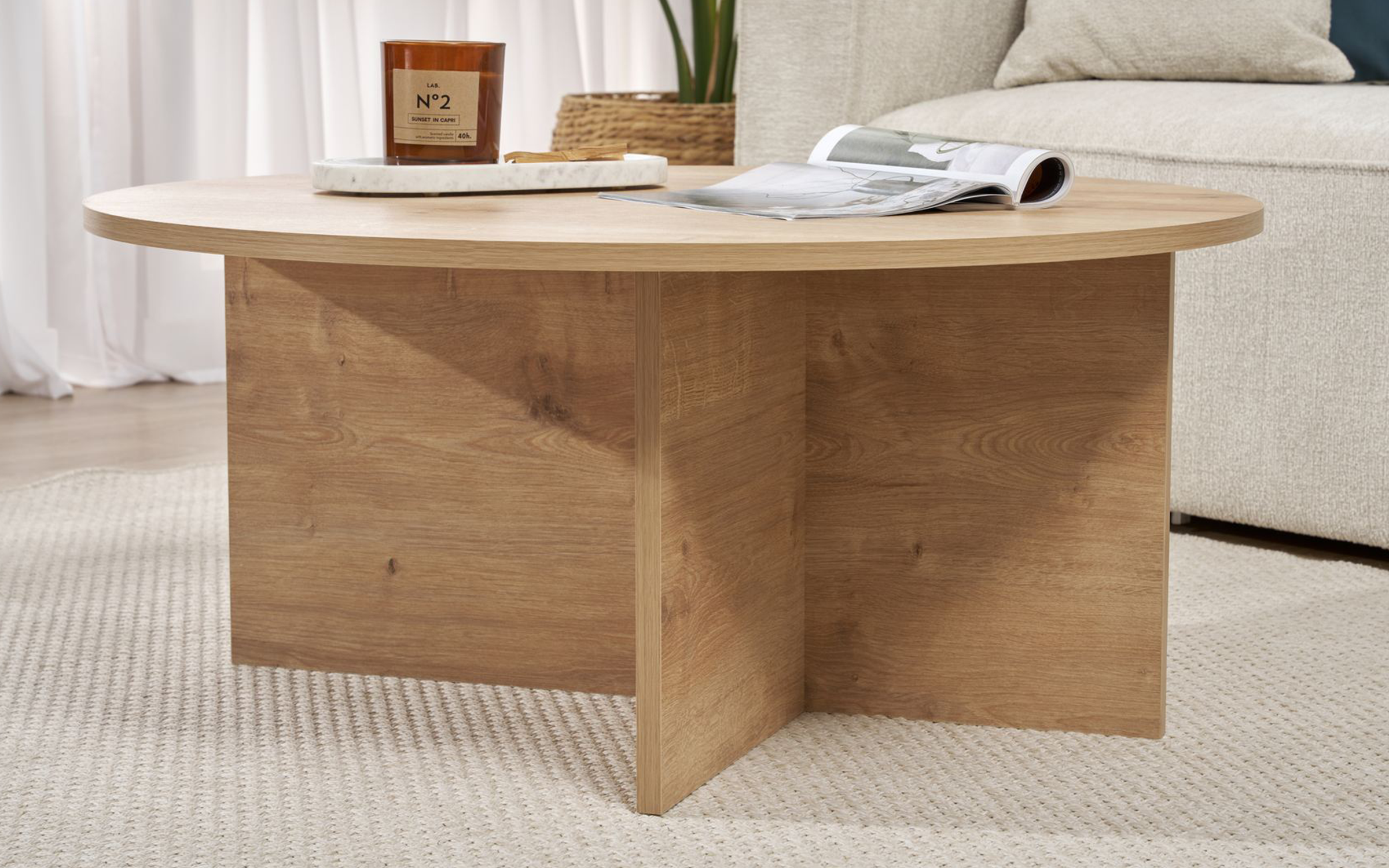 Masuta de cafea Soles, stejar safir  5