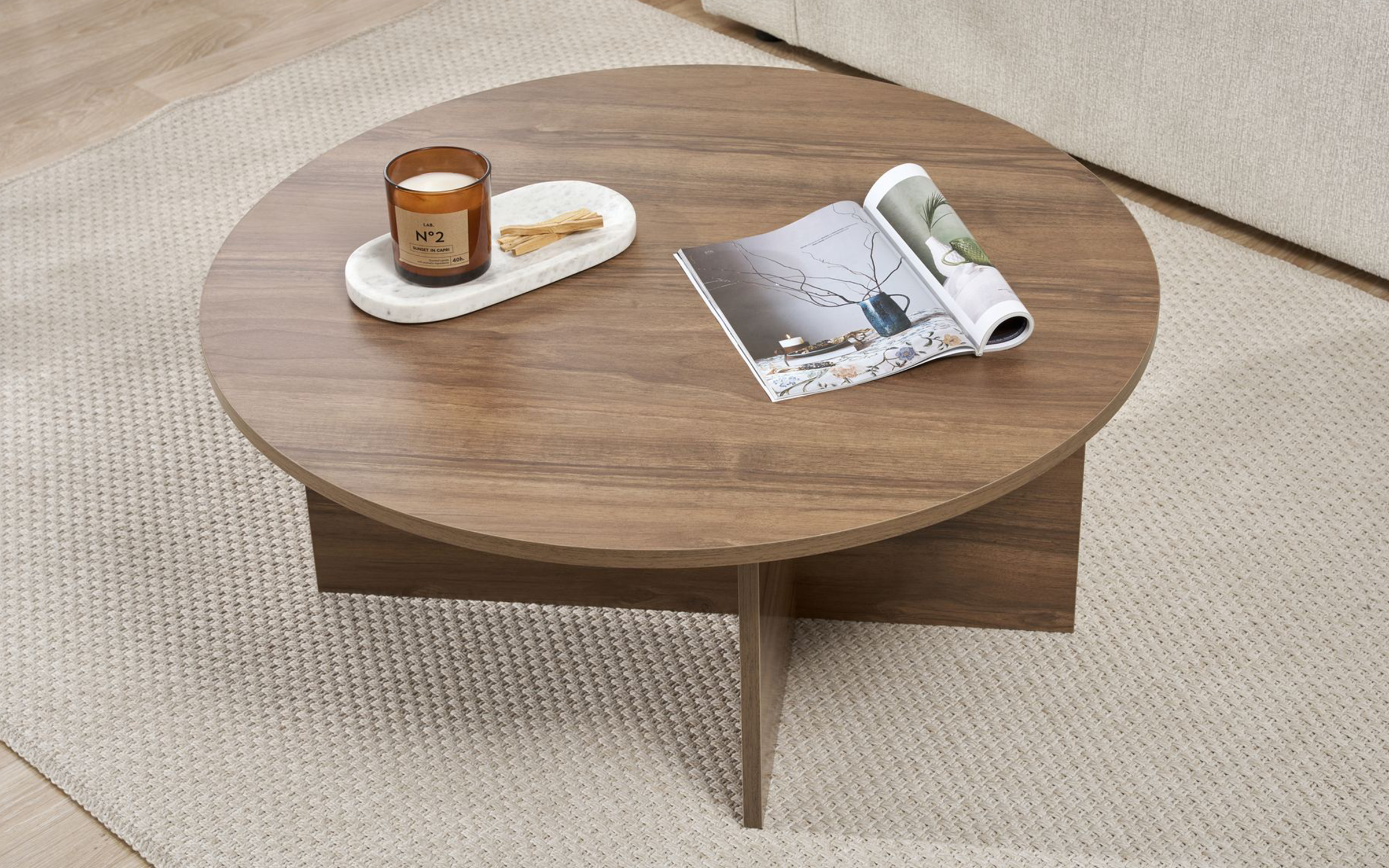 Masuta de cafea Soles, nuc  4