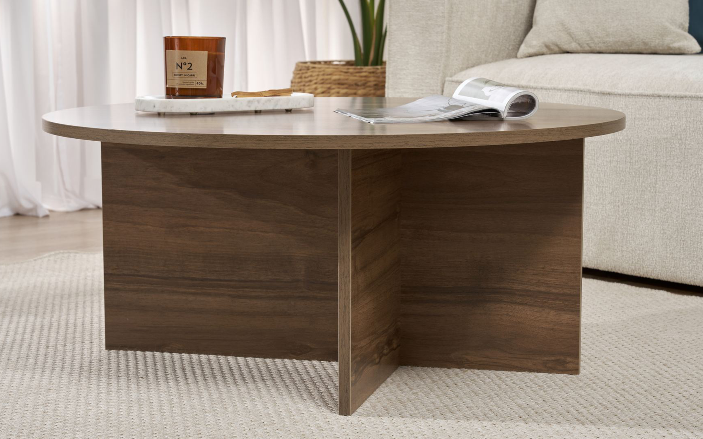 Masuta de cafea Soles, nuc  5