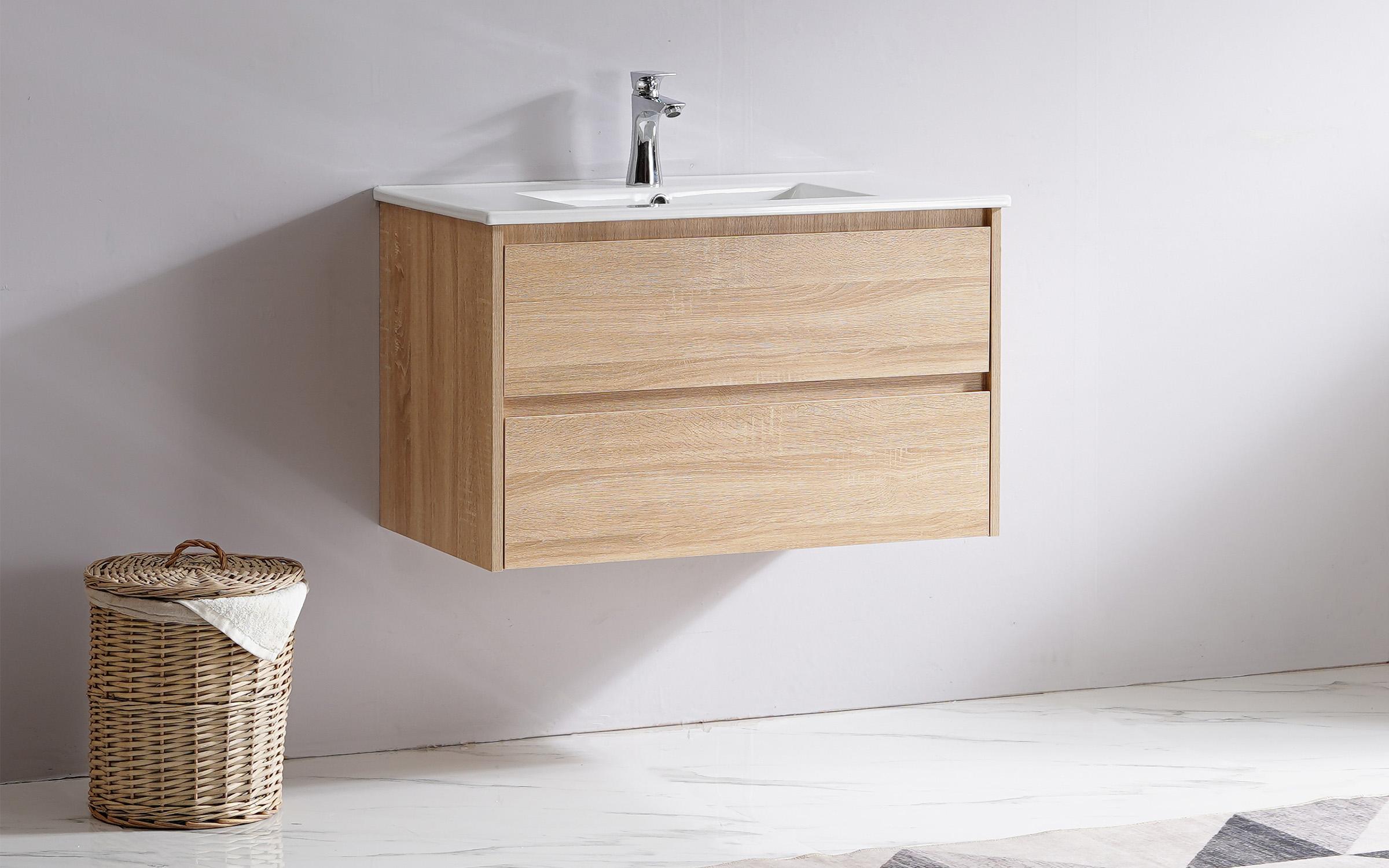 Dulap PVC pentru baie cu chiuveta Azura 2, natural  1