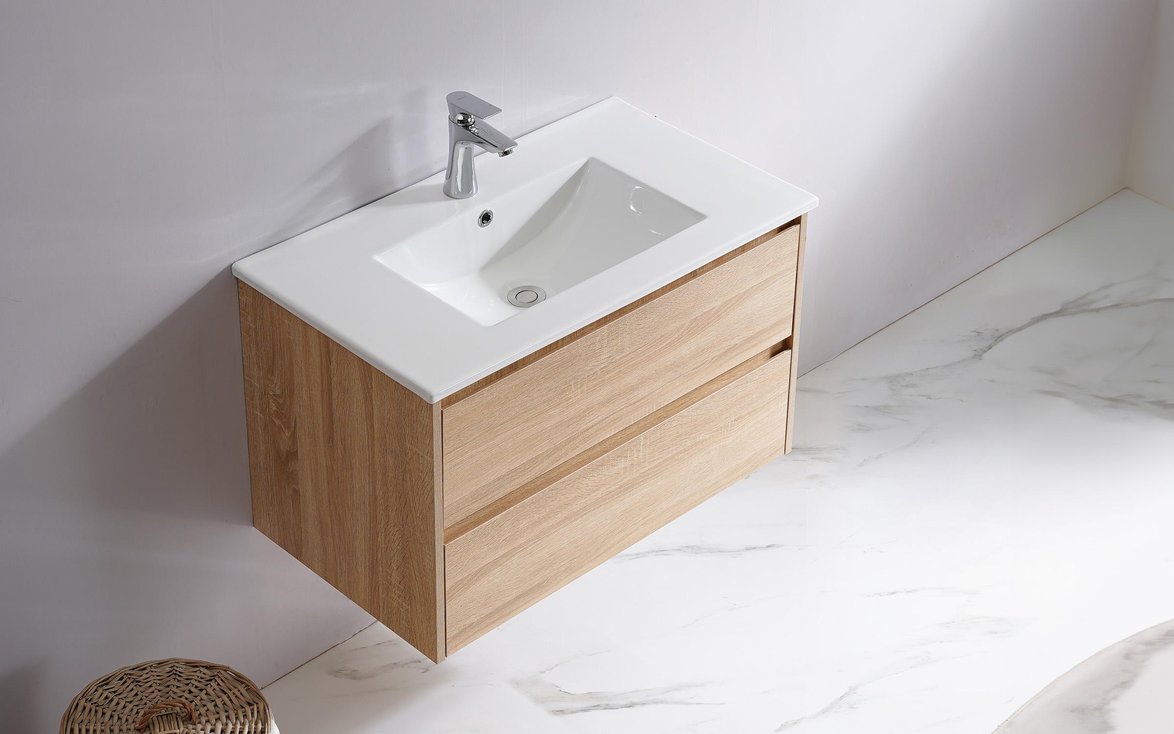 Dulap PVC pentru baie cu chiuveta Azura 2, natural  3