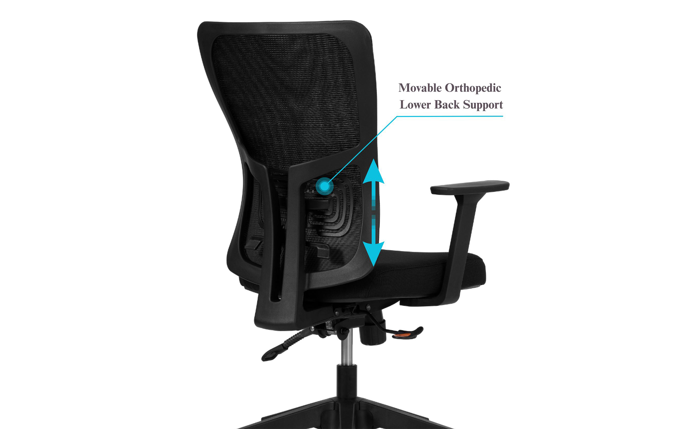 Scaun de birou Cosmo, negru  8