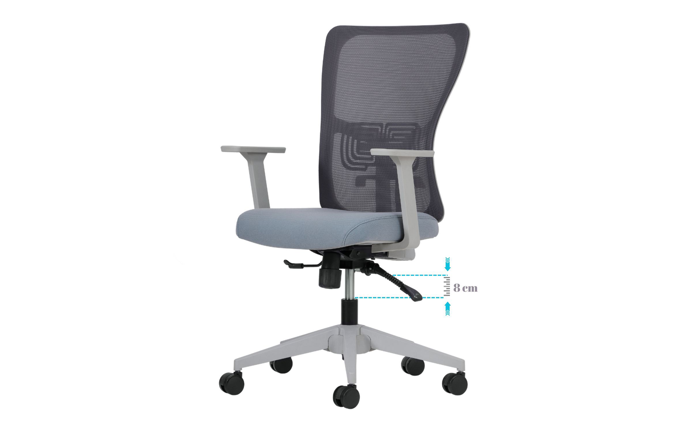 Scaun de birou Cosmo, gri  8