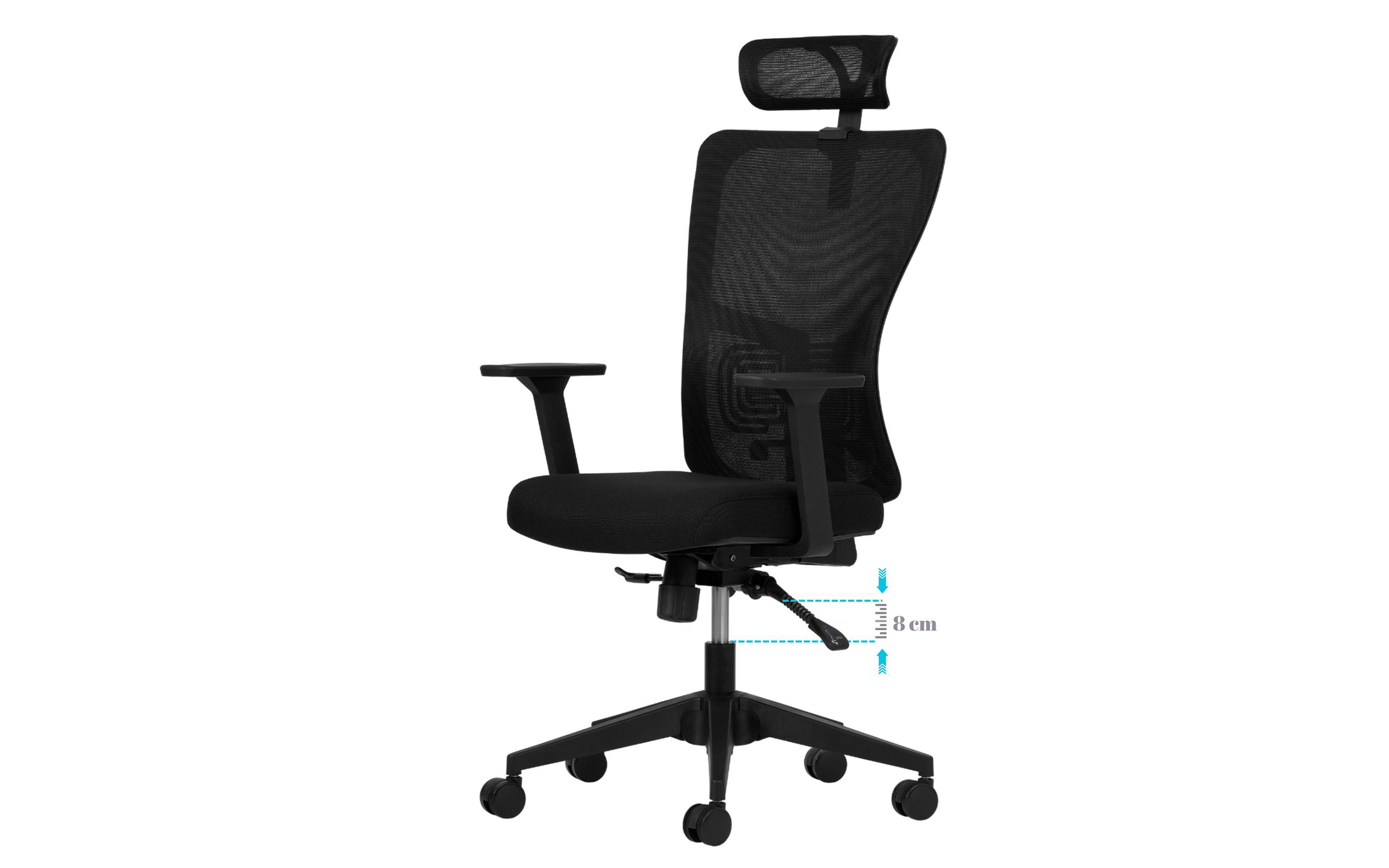 Scaun de birou Stelo, negru  8