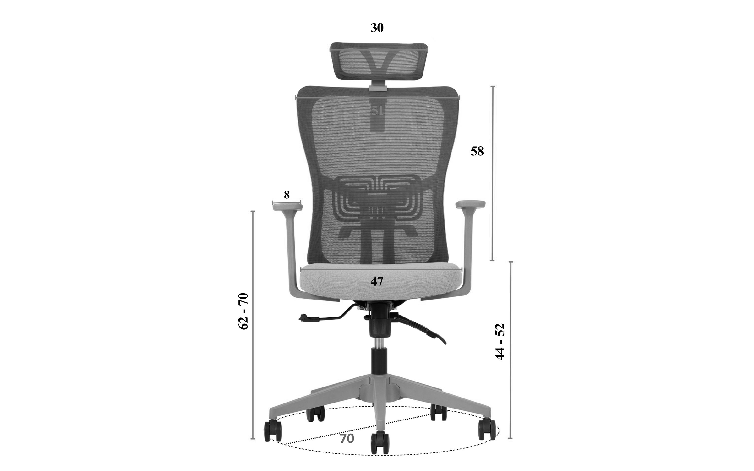 Scaun de birou Stelo, roz  2