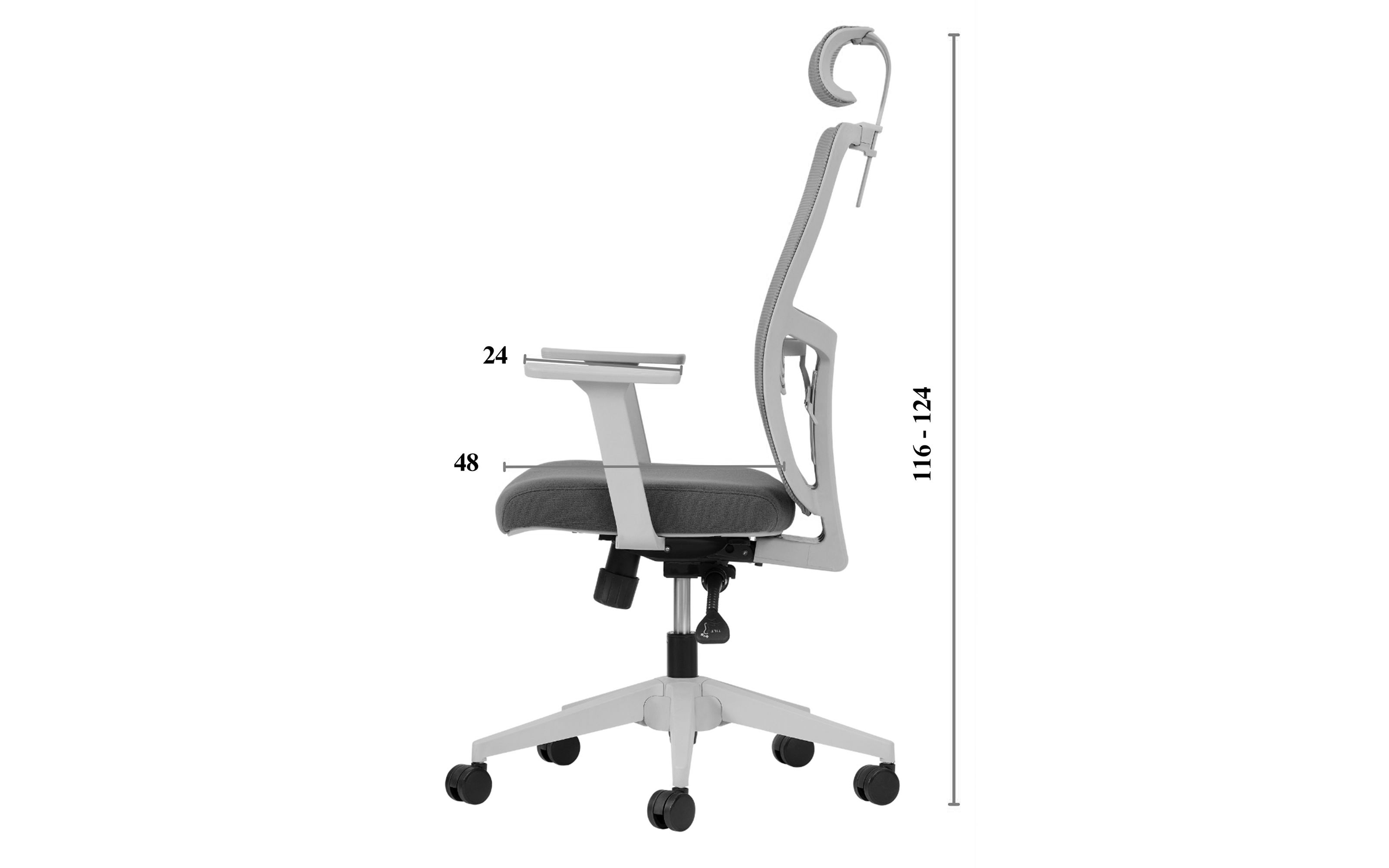 Scaun de birou Stelo, verde  3