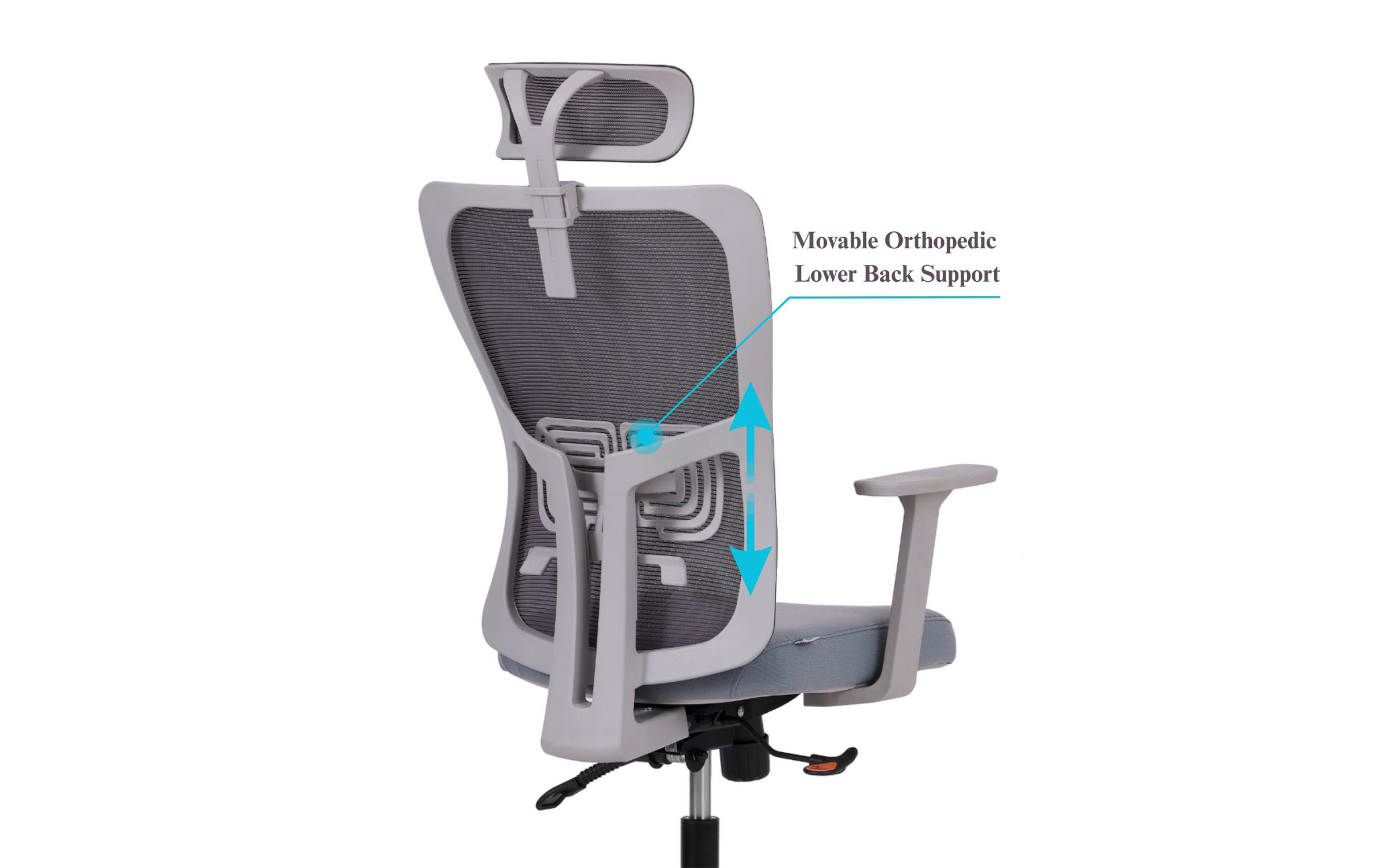 Scaun de birou Stelo, gri  10