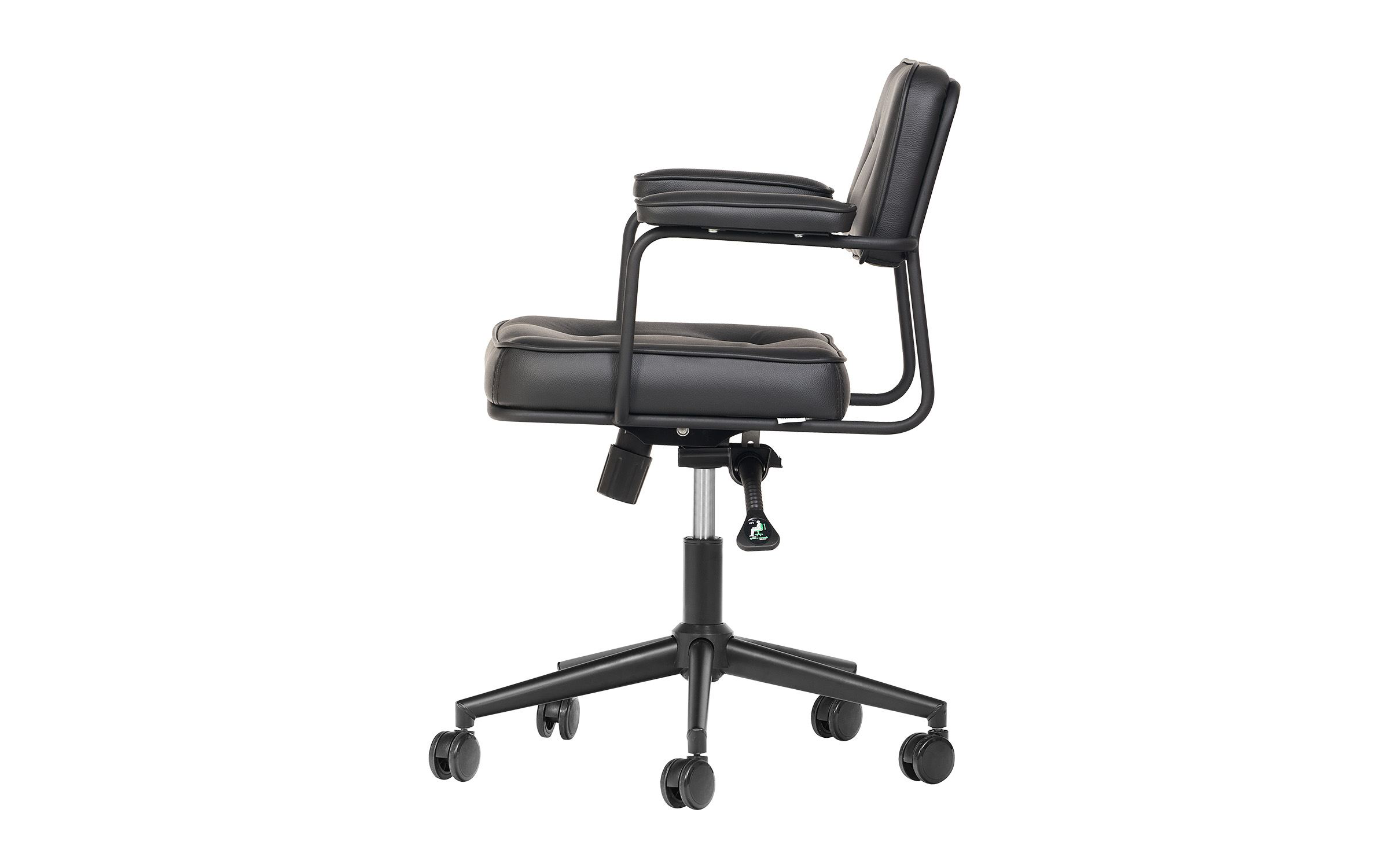 Scaun de birou Areti, negru  6