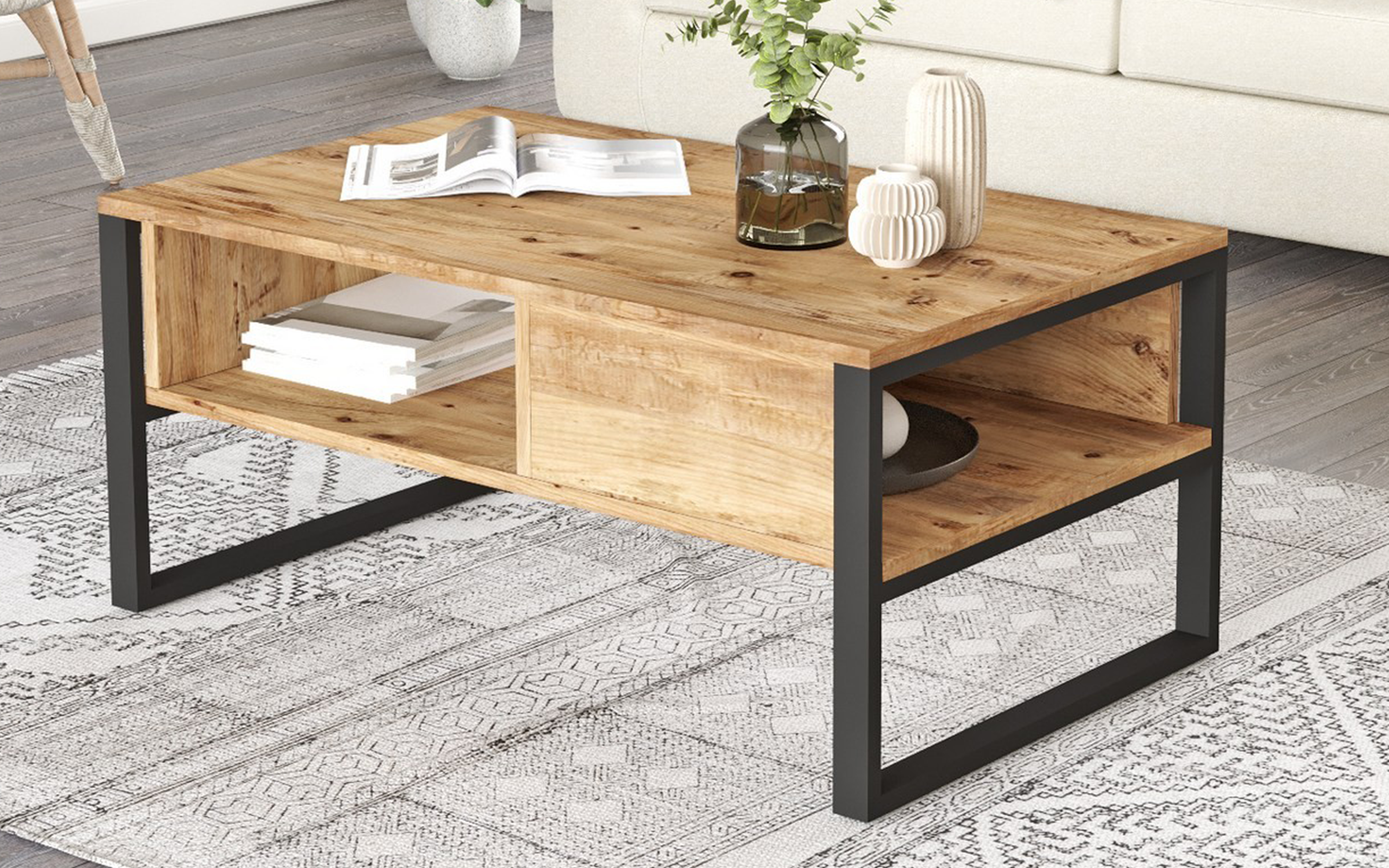 Masuta de cafea Milas, pin atlantic  3