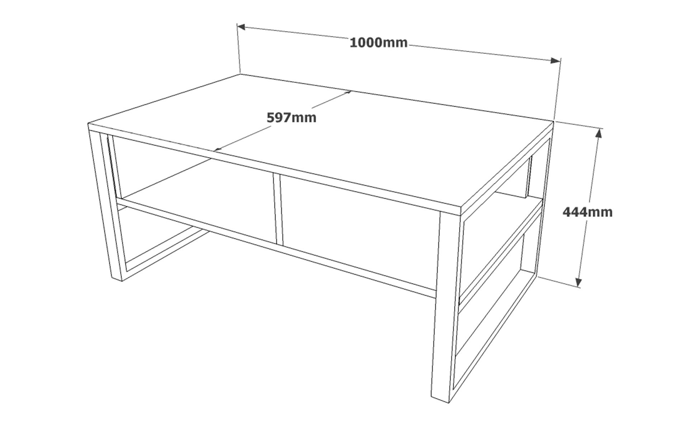 Masuta de cafea Milas, gri  2