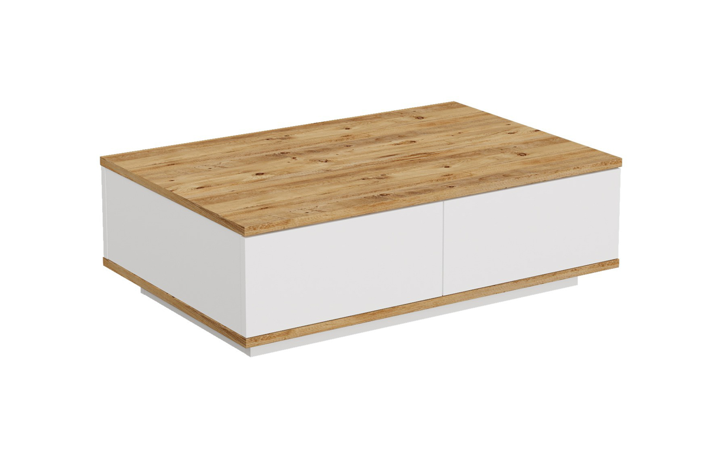 Masuta de cafea Linaya, pin atlantic + alb  4