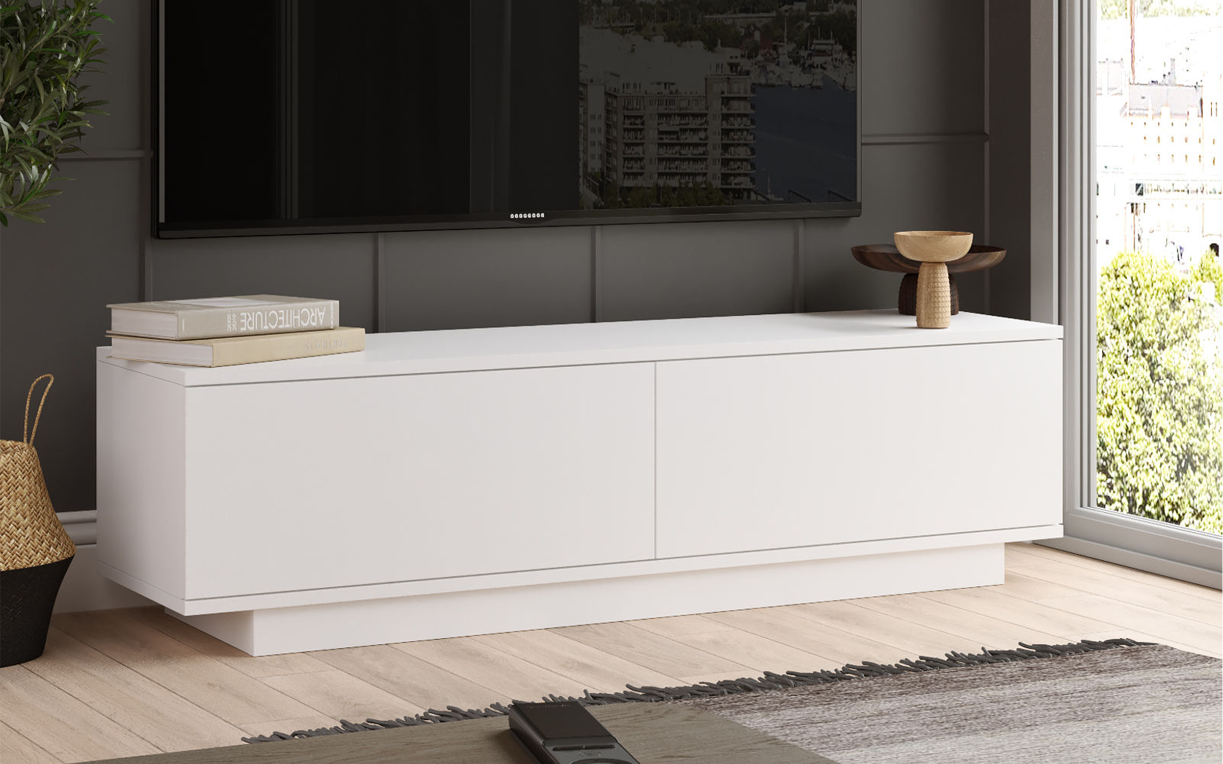 Modul TV Vinis, alb  4