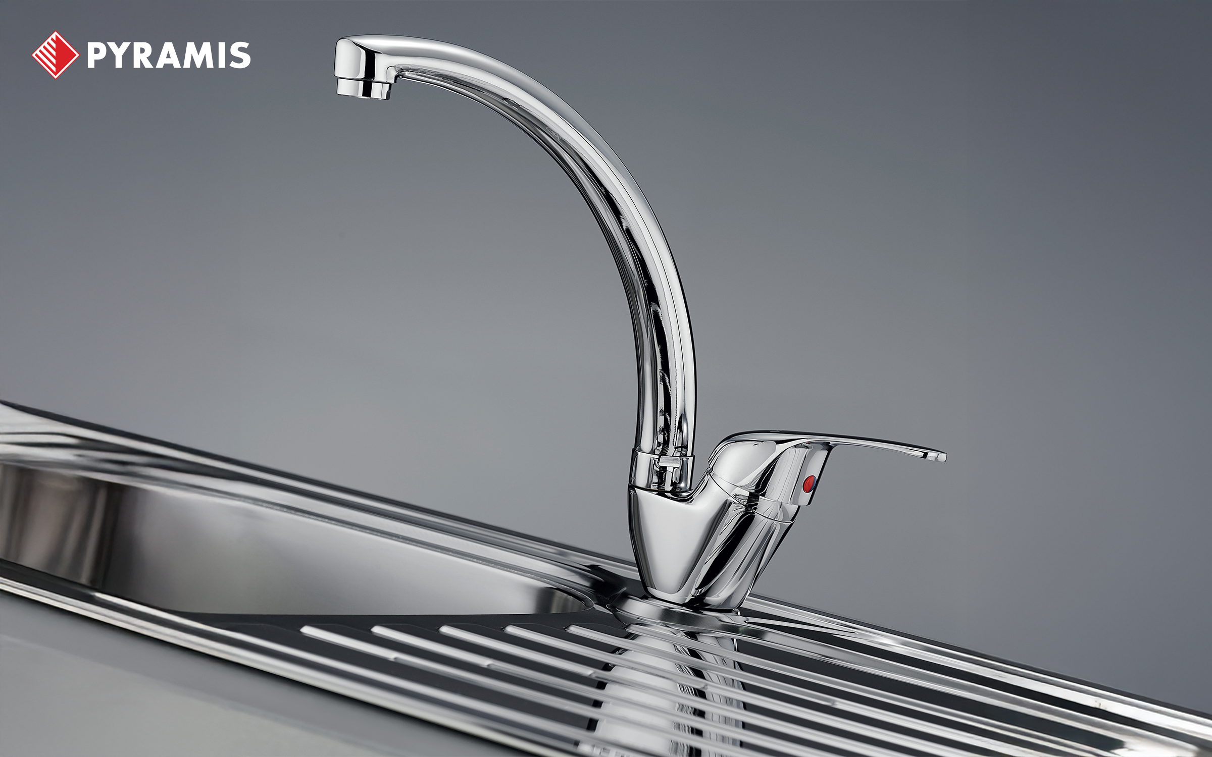 Robinet PYRAMIS Sereno, inox  2