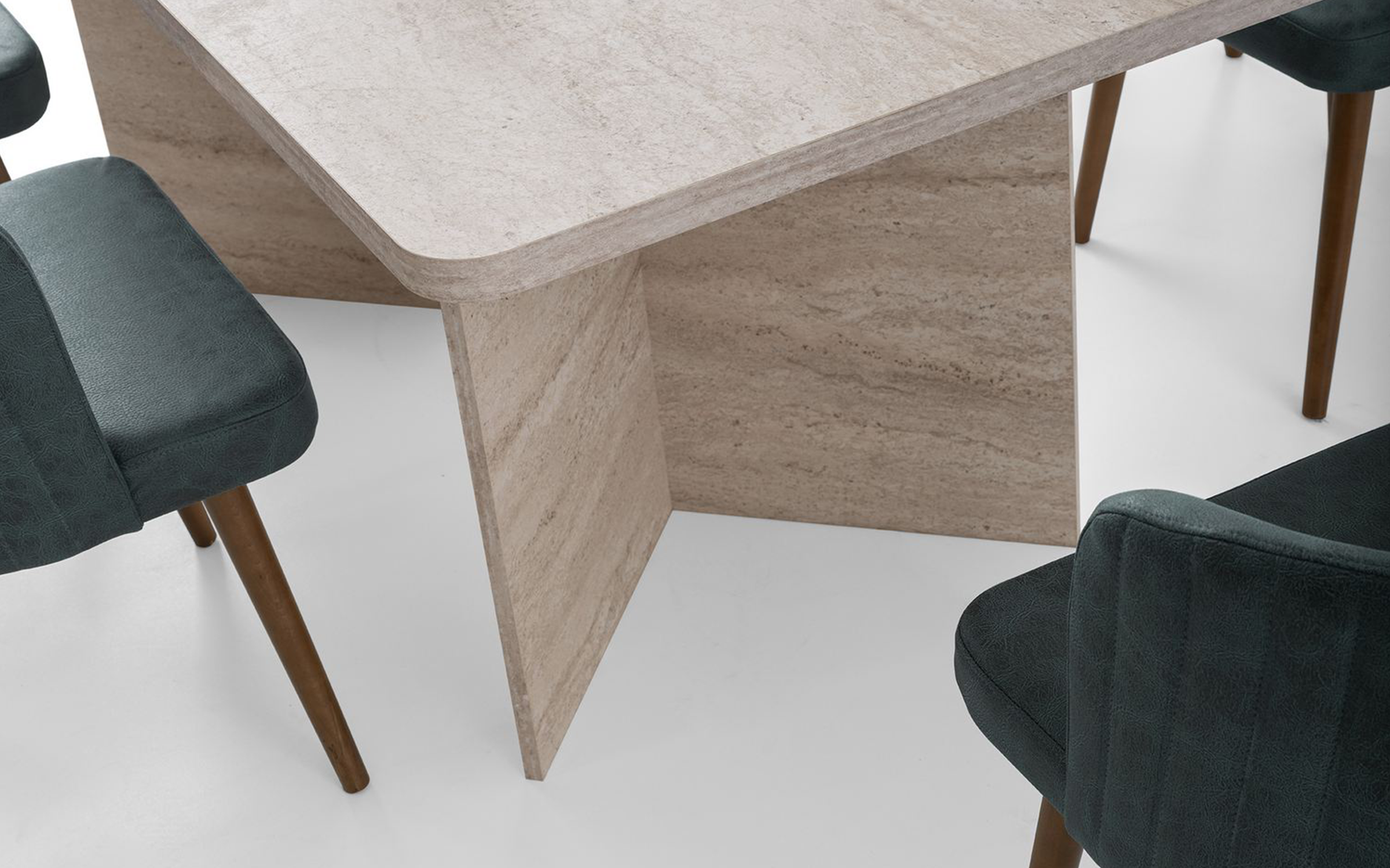 Masa dining Siela, decor travertin  4