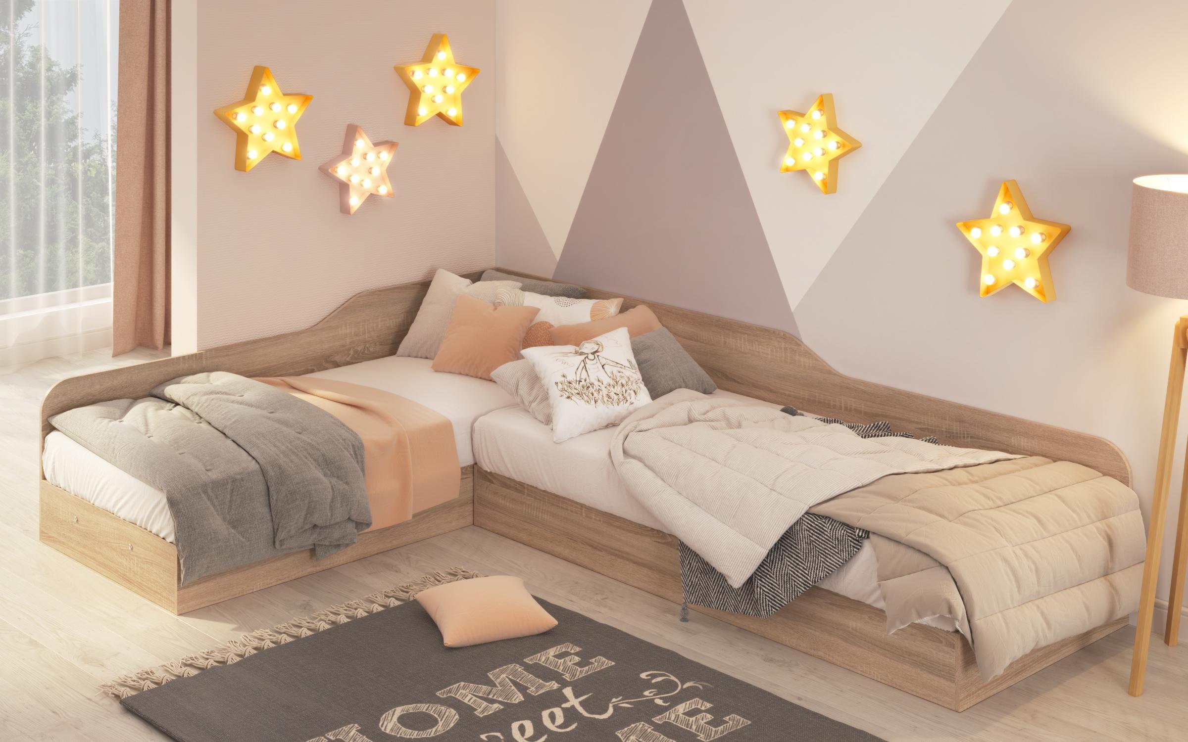 Paturi pe colt 82/190 cu lada Valens,   5