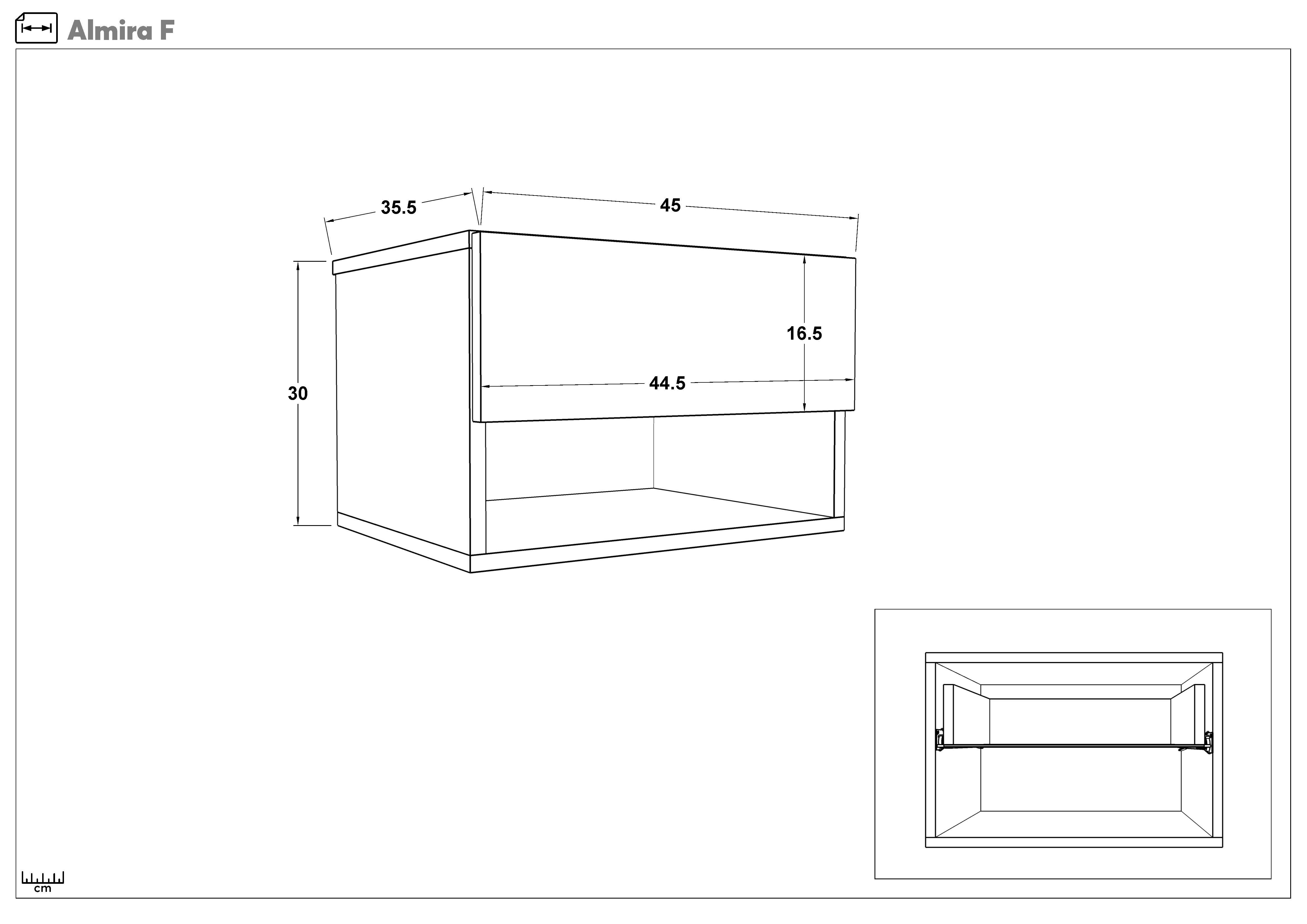 Set dormitor 160/200 Almira, antracit mat + Magma  4