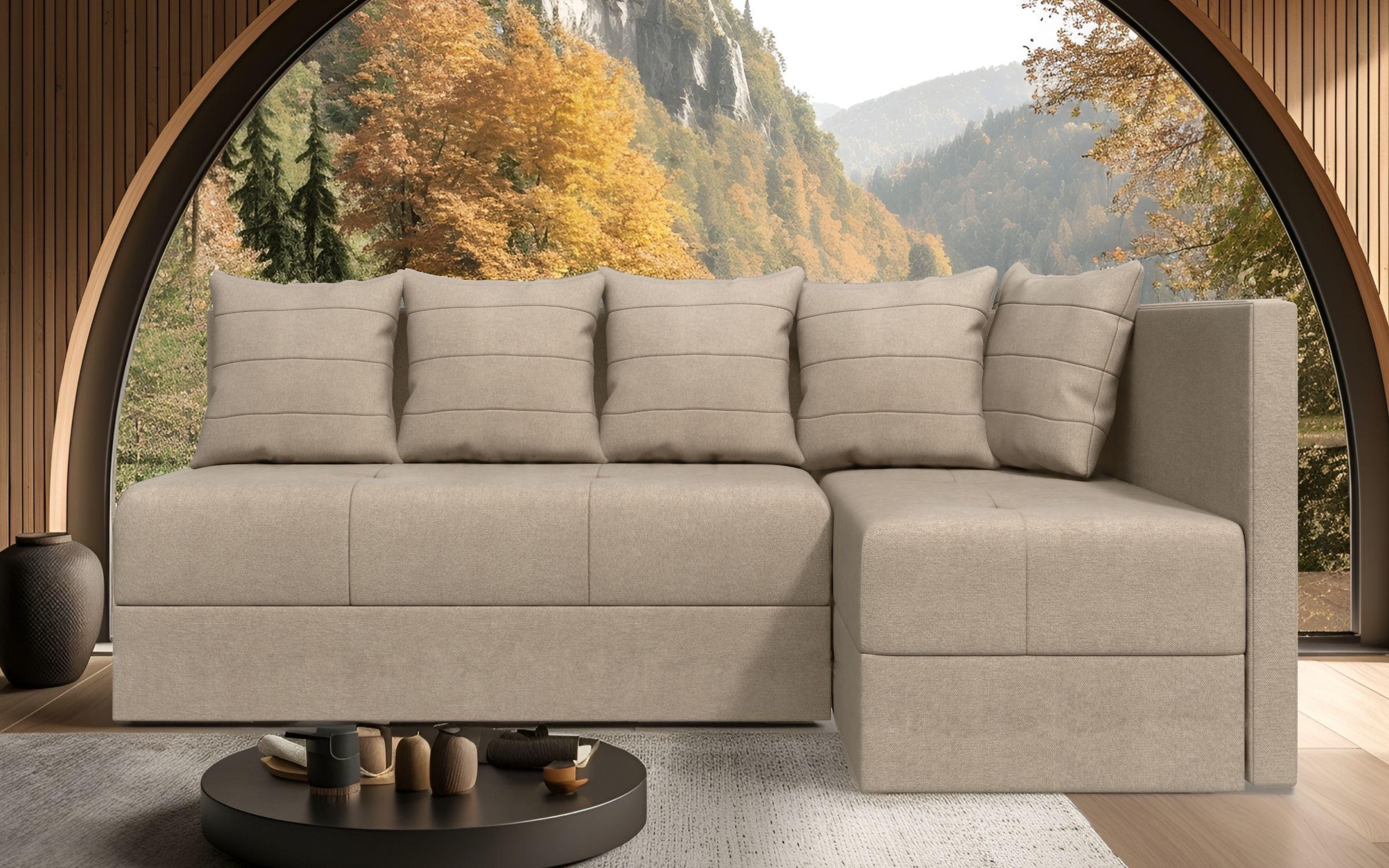 Coltar extensibil Alora, bej deschis  1