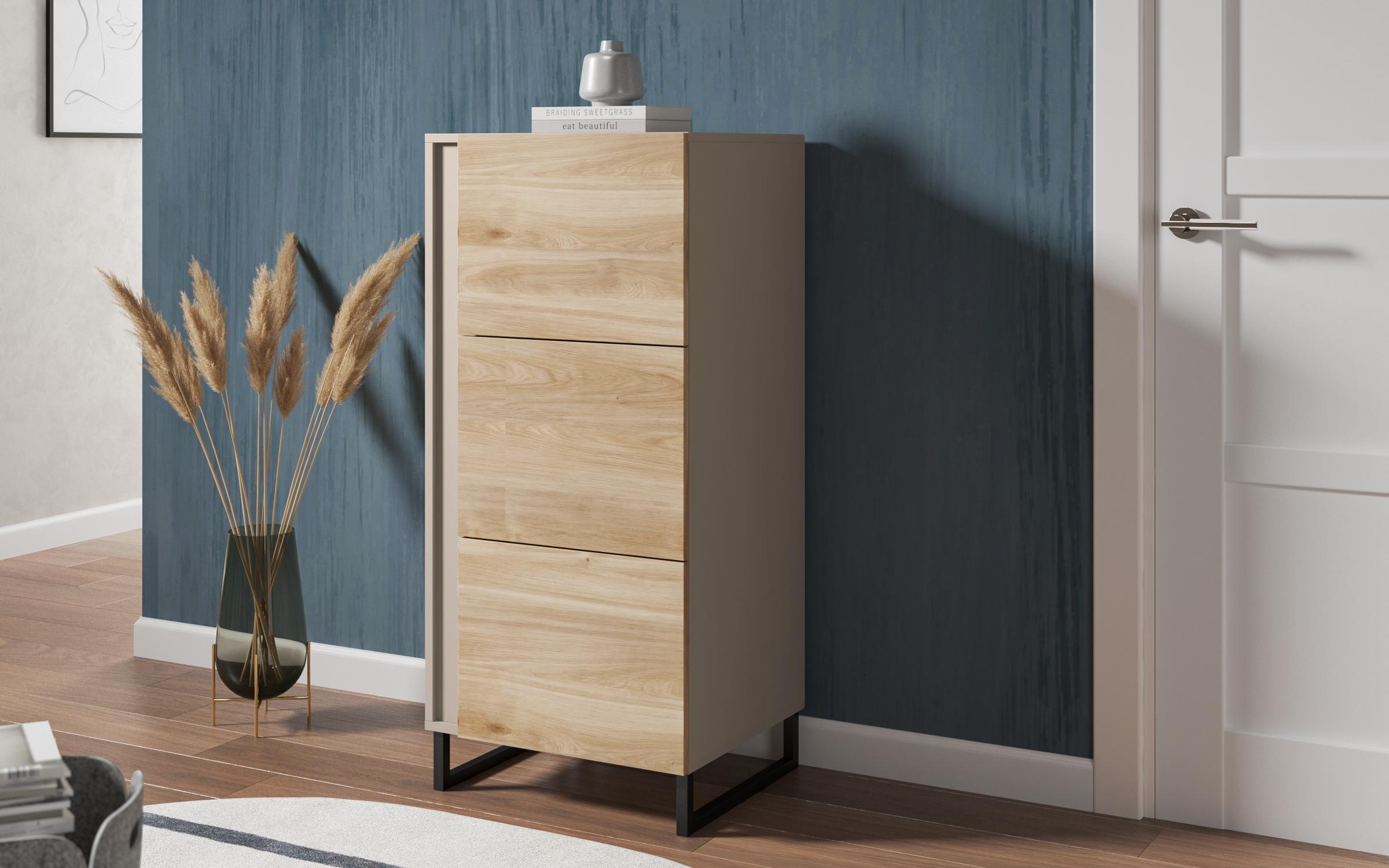 Comoda Araya B, casmir + stejar Castello honey  1