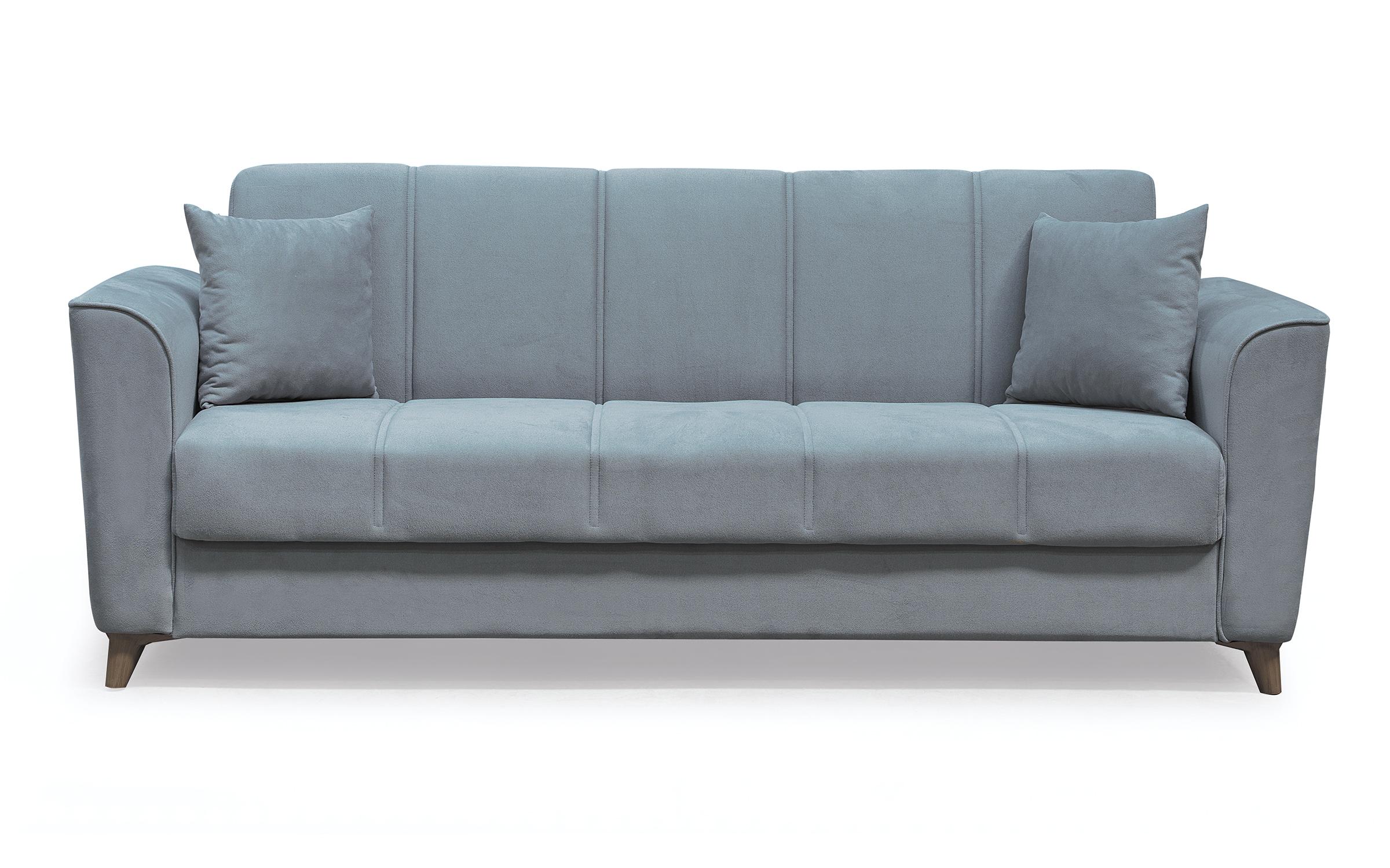 Canapea extensibila click- clack Aremis, gri deschis  1