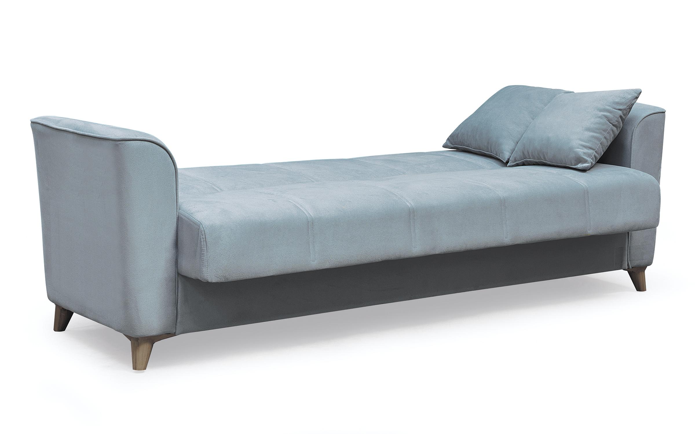 Canapea extensibila click- clack Aremis, gri deschis  4