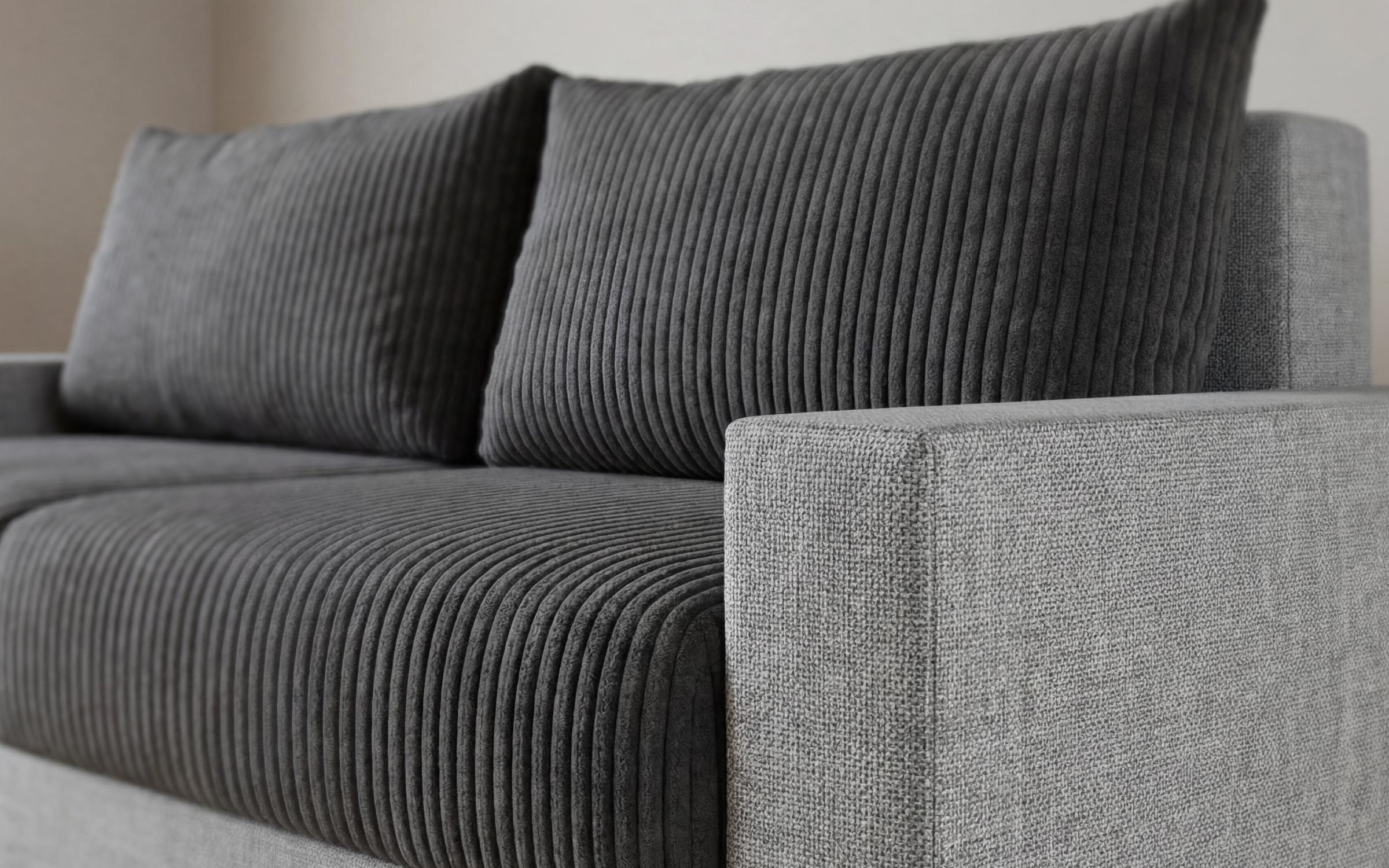 Canapea extensibila Arizona, gri inchis + gri  3