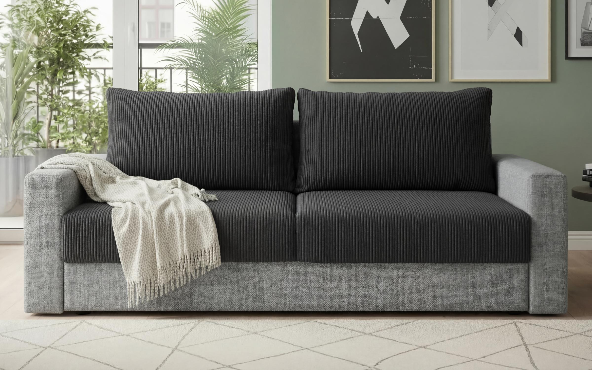 Canapea extensibila Arizona, gri inchis + gri  1