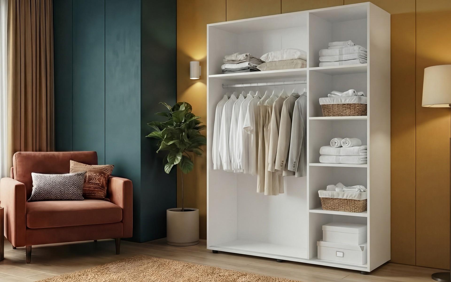 Dulap cu bara pentru umerase Masimo Balance 1, alb  2