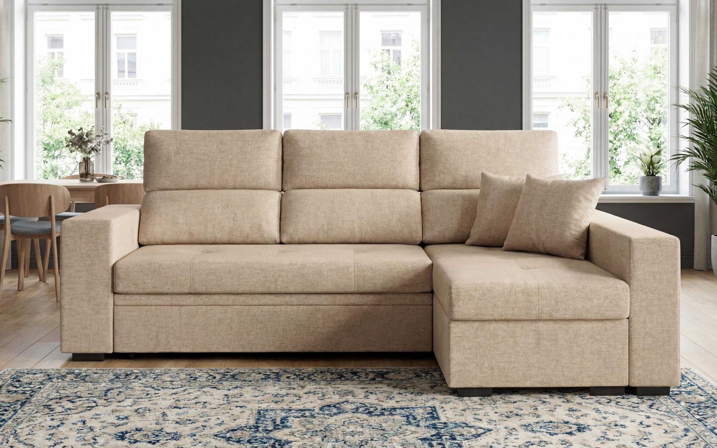 Coltar extensibil cu brat etajera Astor, bej  2