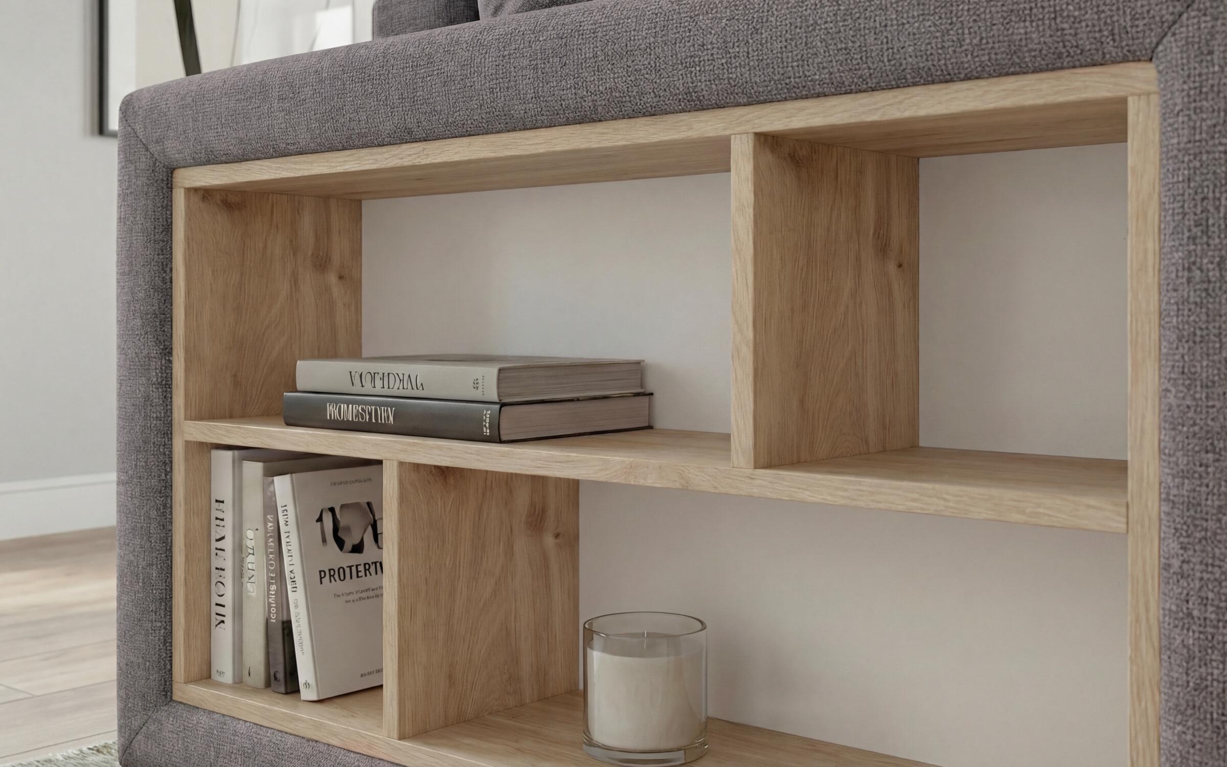 Coltar extensibil cu brat etajera Astor, gri  4