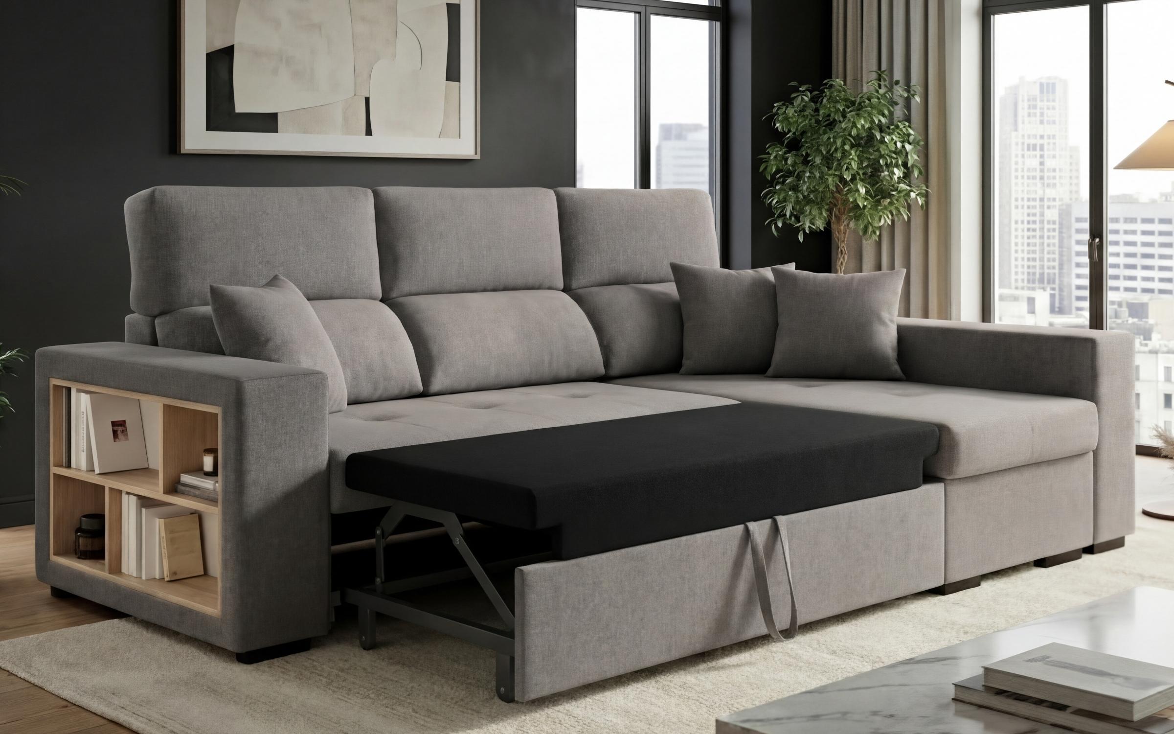 Coltar extensibil cu brat etajera Astor, gri  5