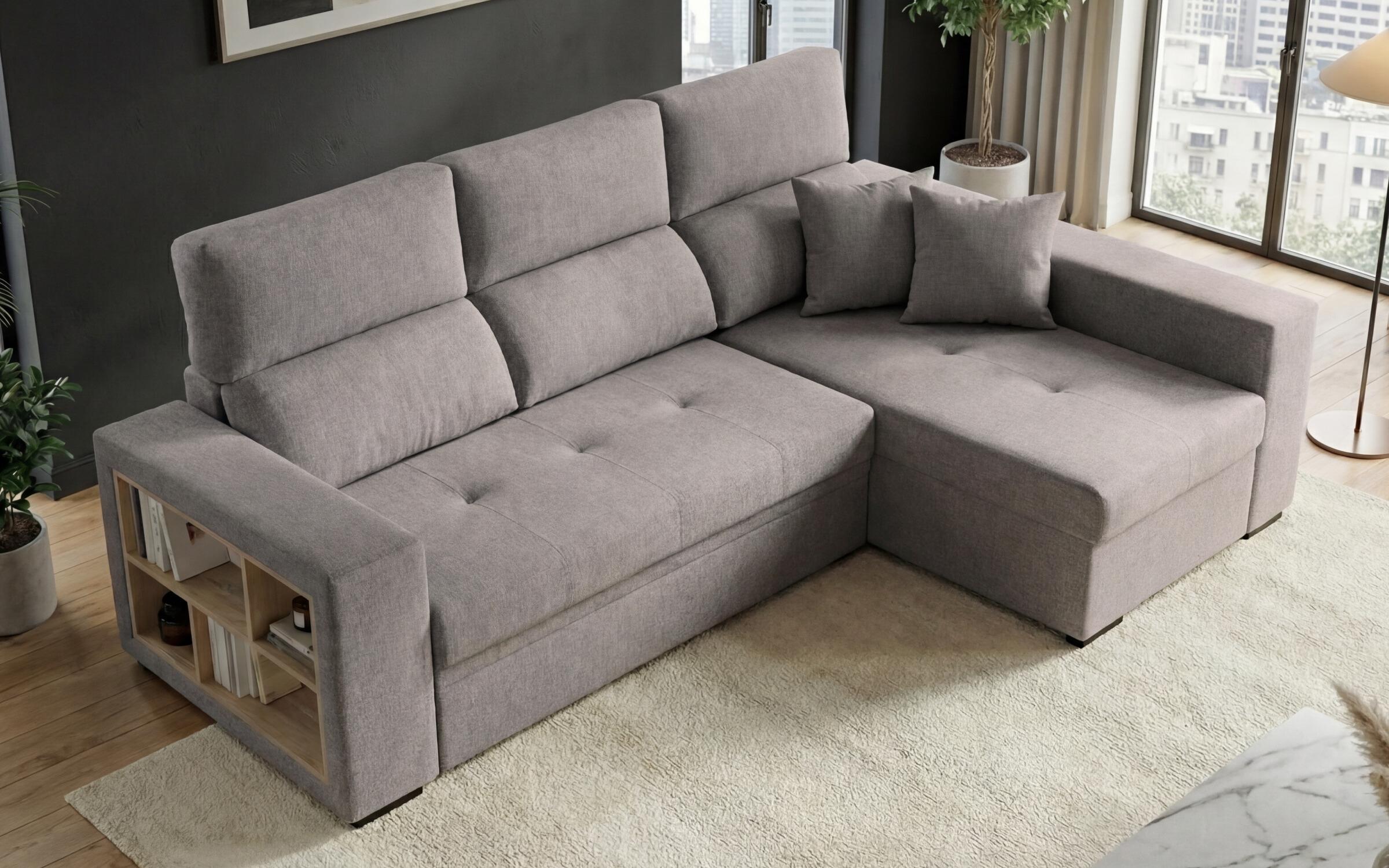 Coltar extensibil cu brat etajera Astor, gri  3