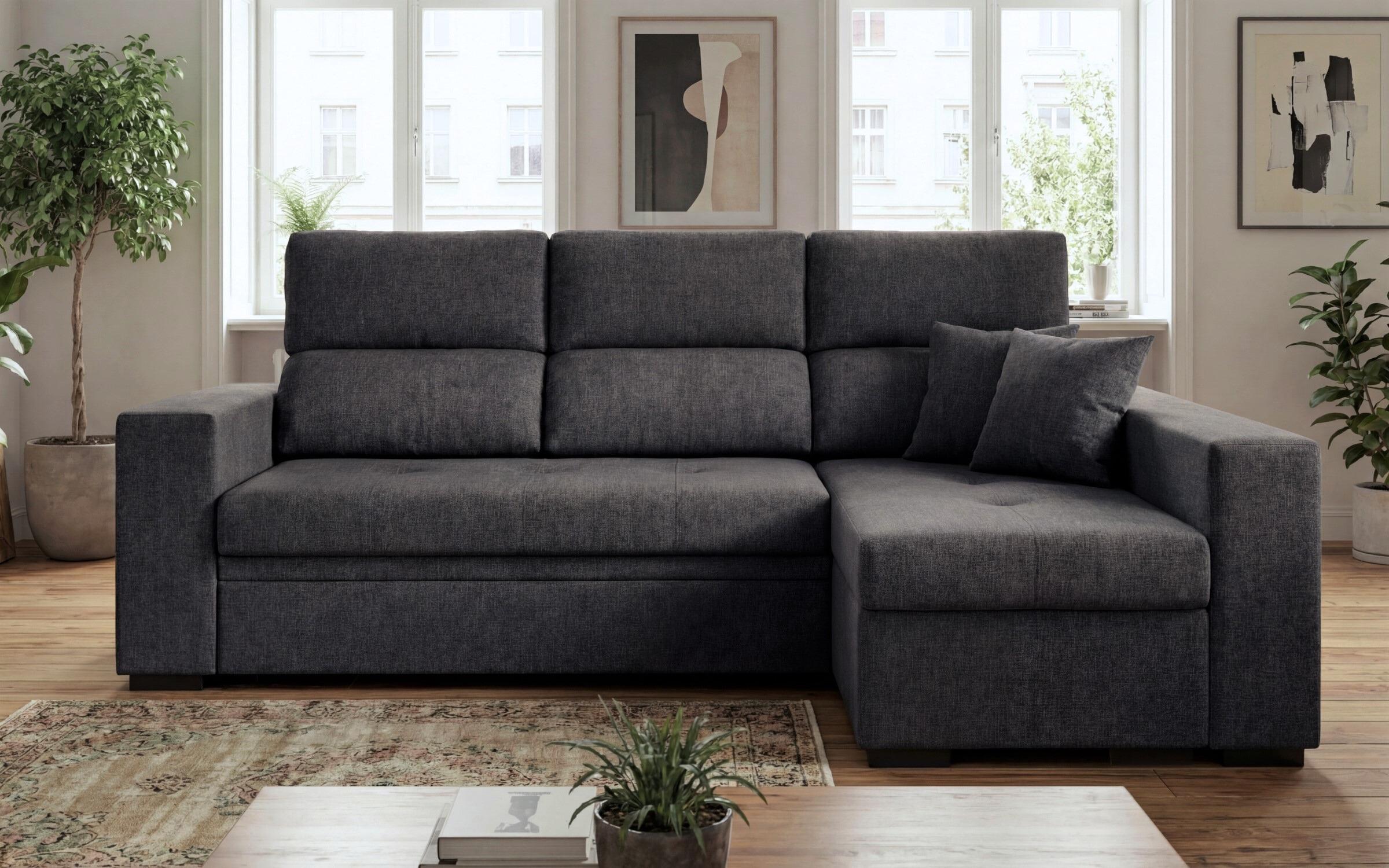 Coltar extensibil cu brat etajera Astor, gri inchis  2