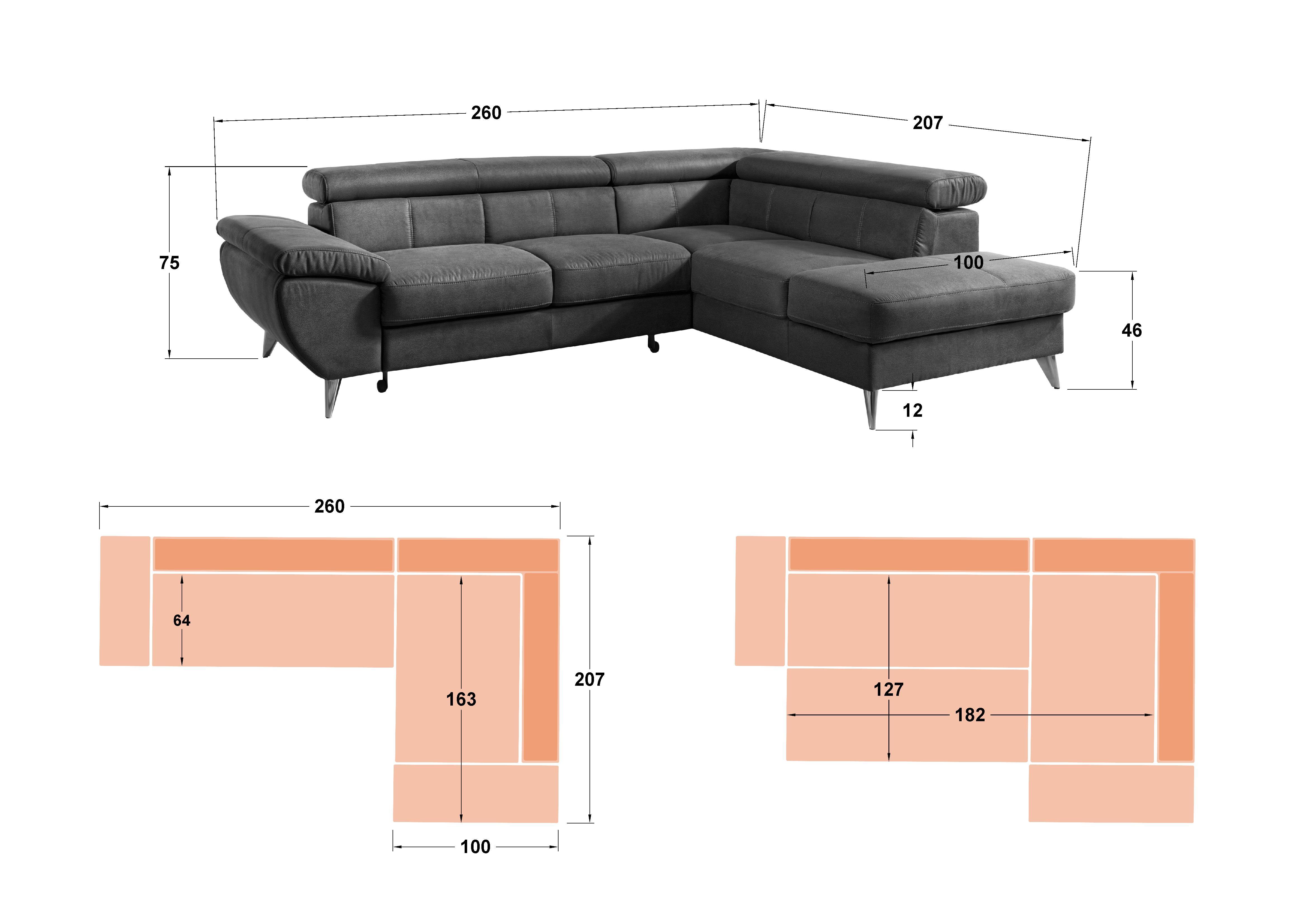 Coltar extensibil Atlantic, mustar  2