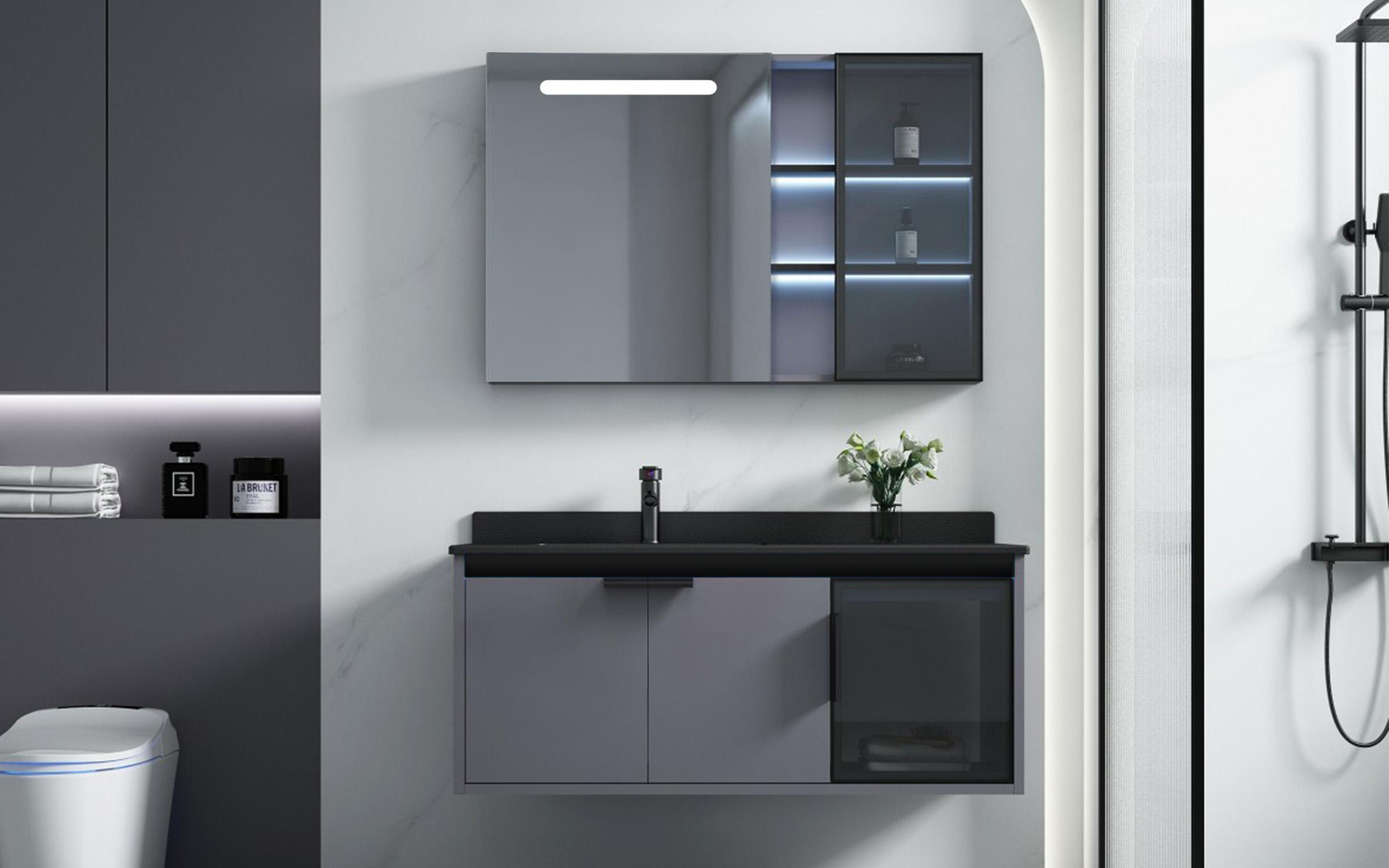 PVC Set de baie Splash 2, gri  1