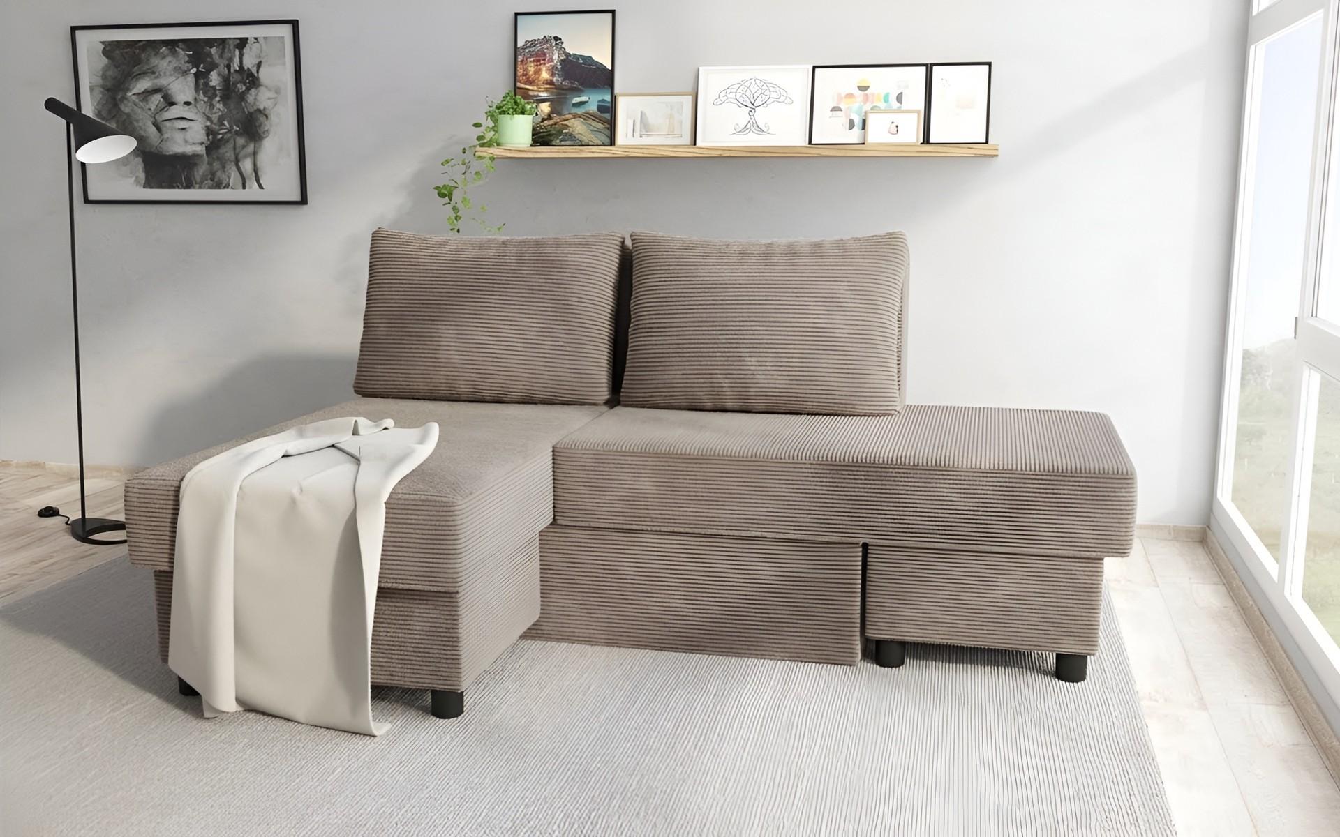 Canapea extensibila Boni, bej inchis  1