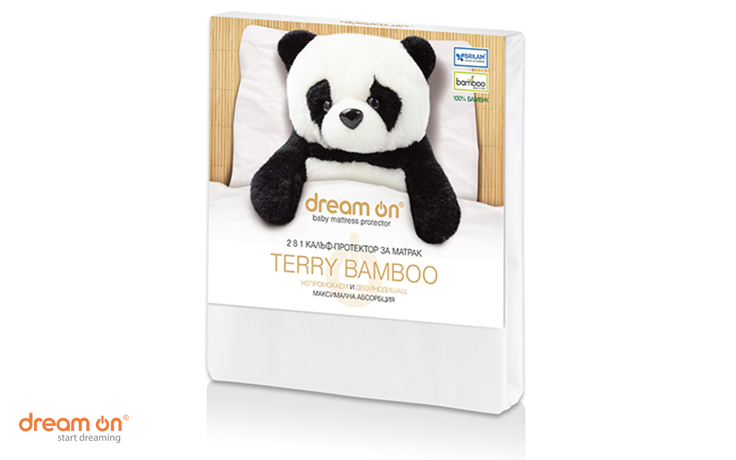 Protector pentru saltea 60/120 Terry Bamboo, alb  2