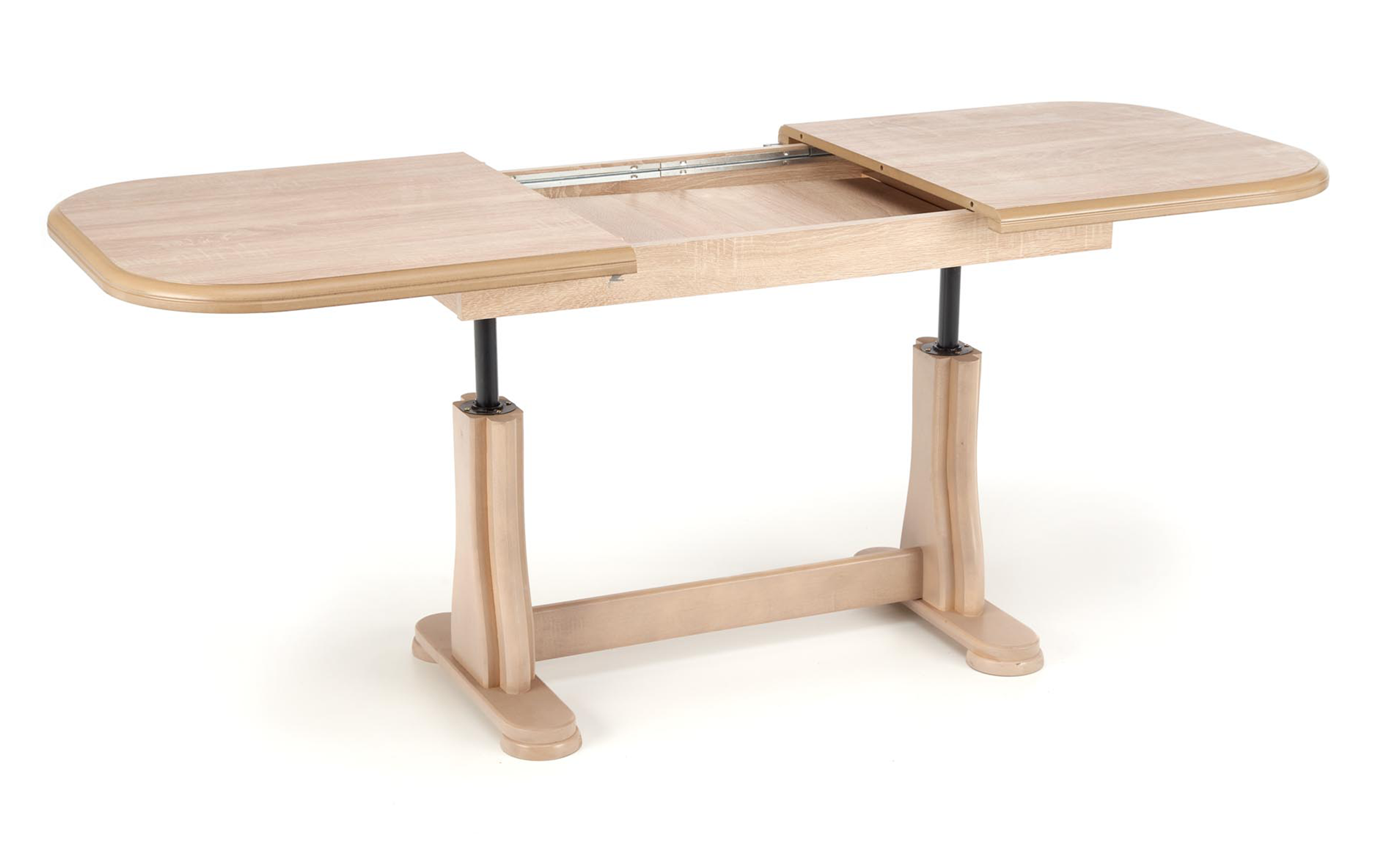 Masuta de cafea extensibila cu mecanism de ridicare Kristin II, stejar sonoma  8