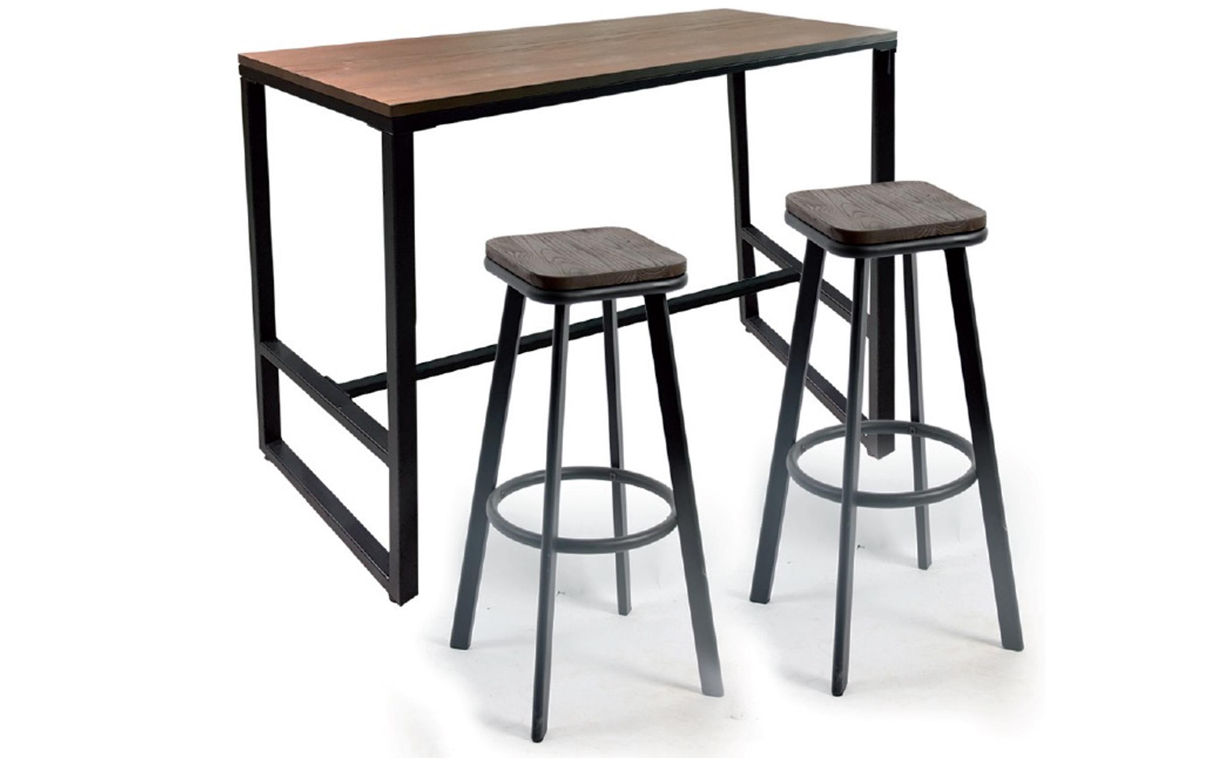 Masa de bar Barsi, stejar + negru  1