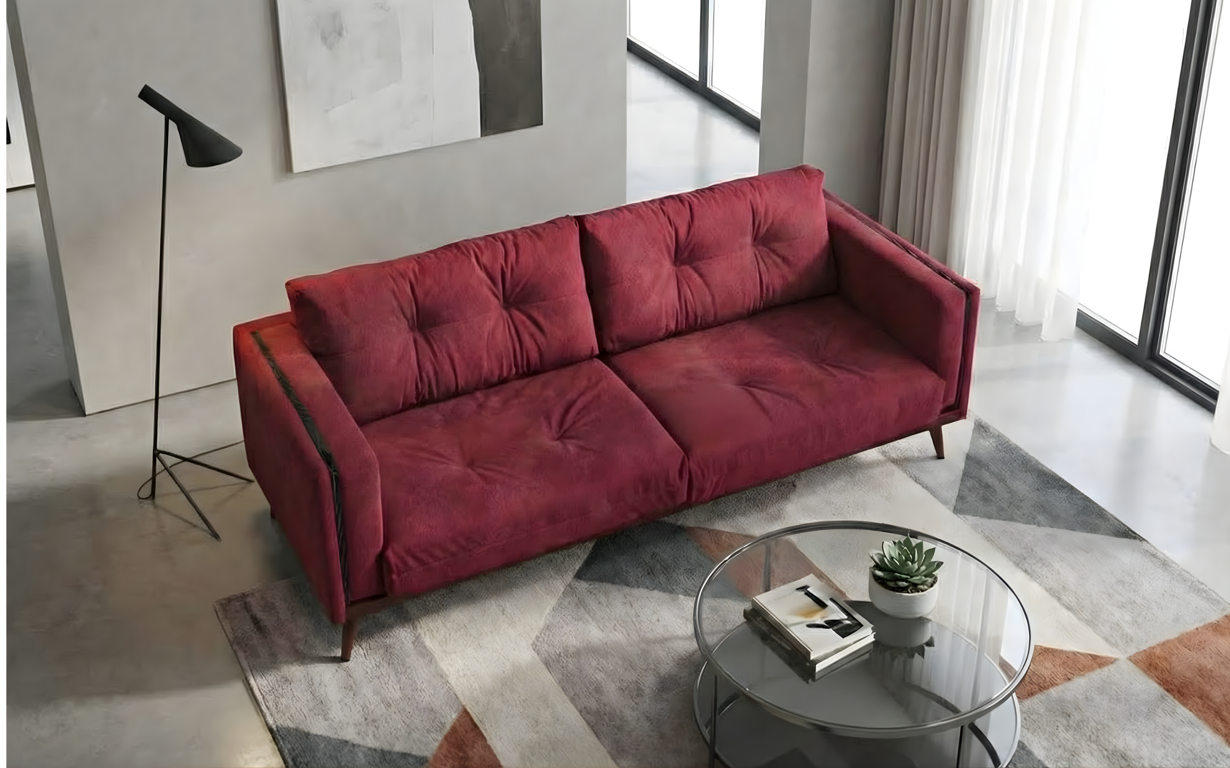 Canapea Bellevue, bordo  4