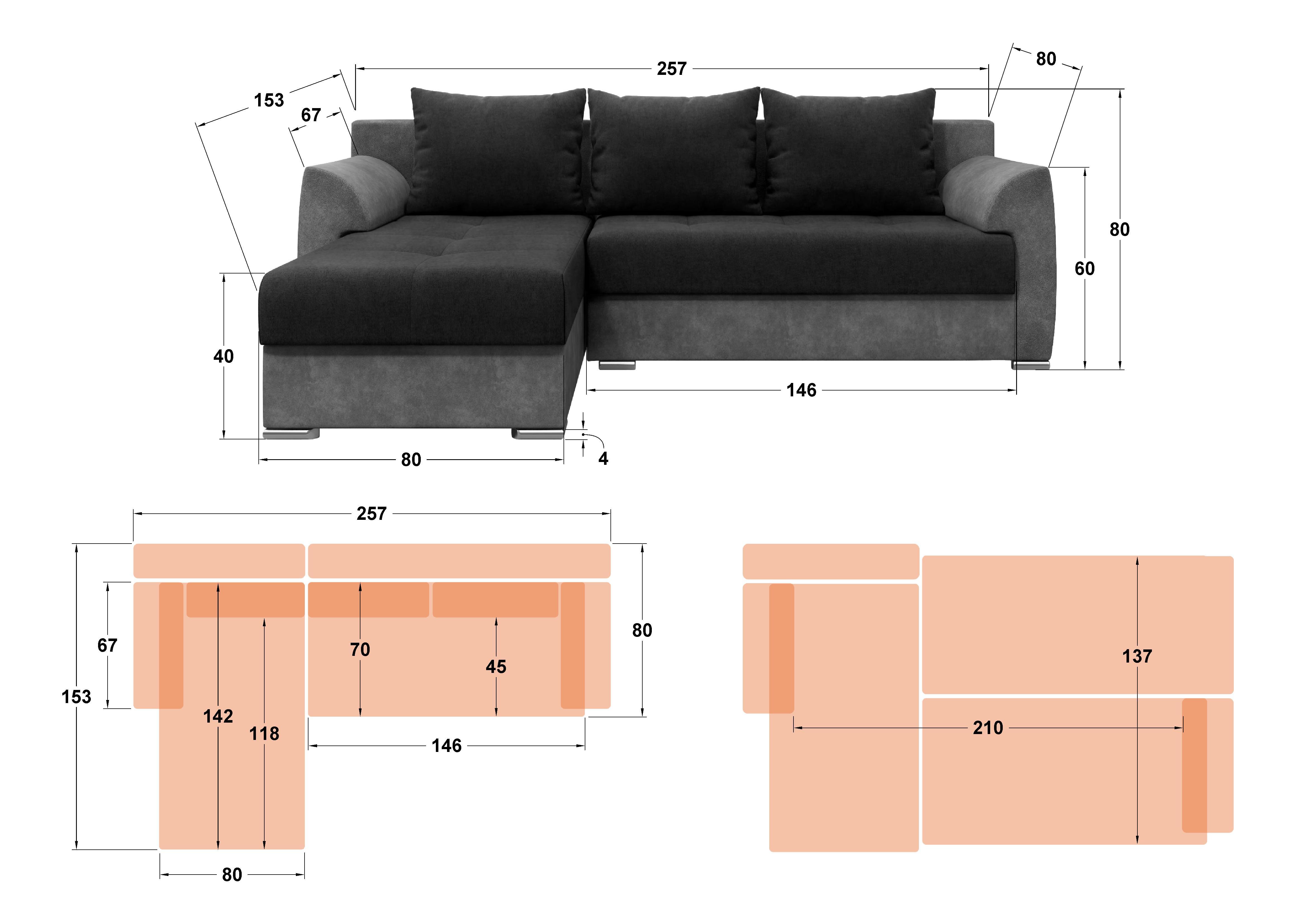 Coltar extensibil Berg, maro + maro deschis  2