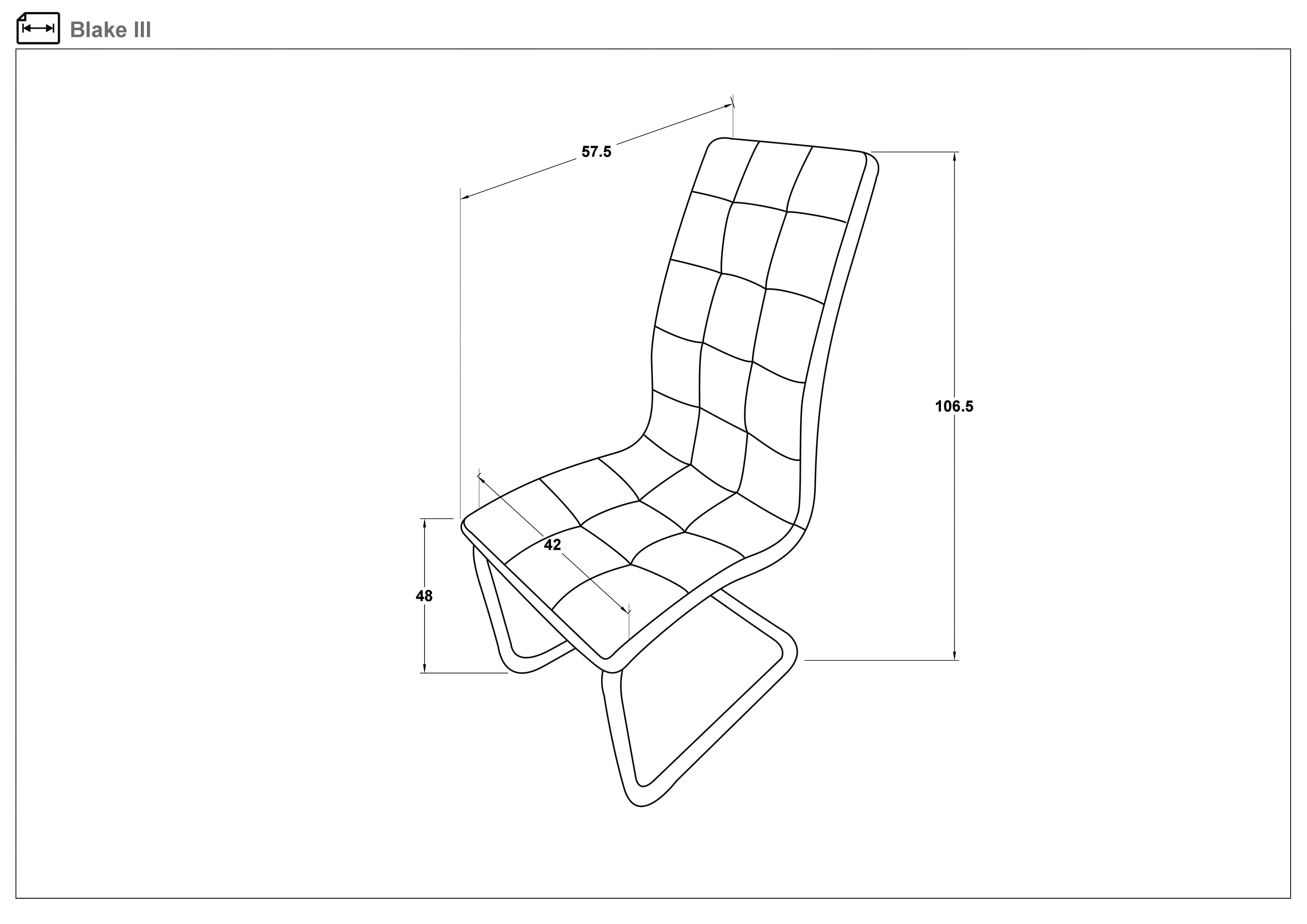 Scaun de masa Blake III, negru  2