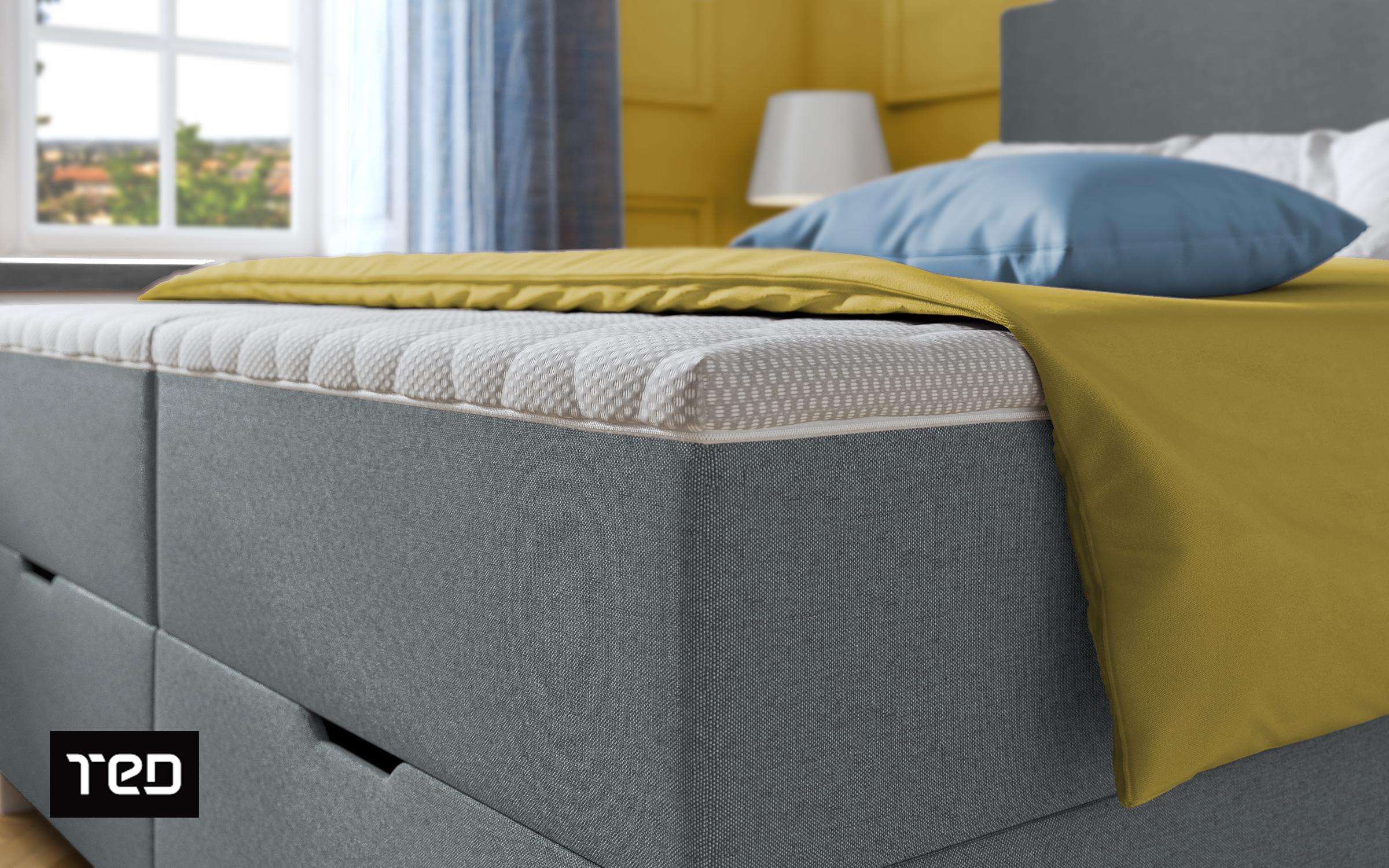 Pat dublu Boxspring 160/200 Evian, gri  5