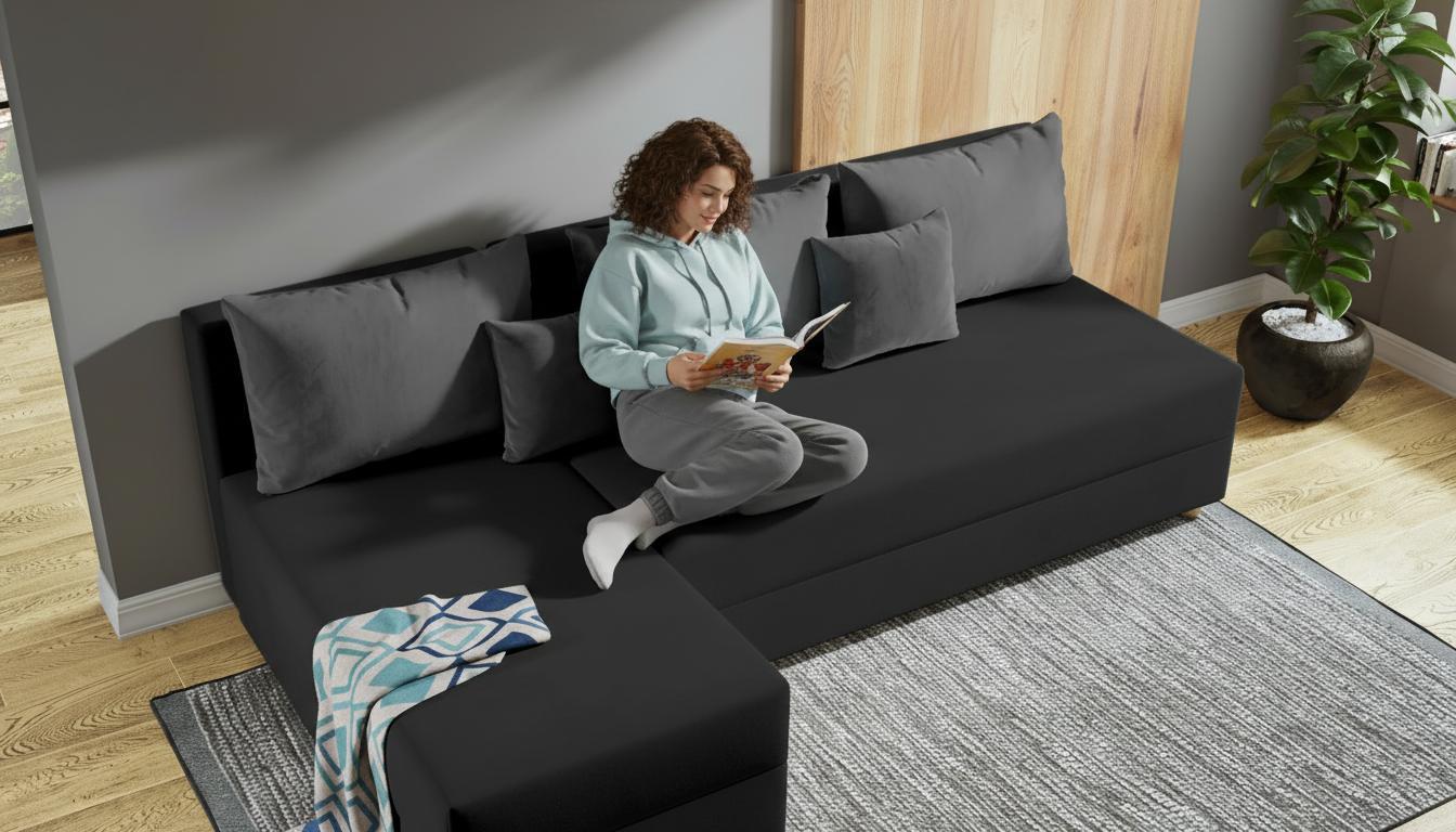 Coltar extensibil Dafini, grafit + gri  3