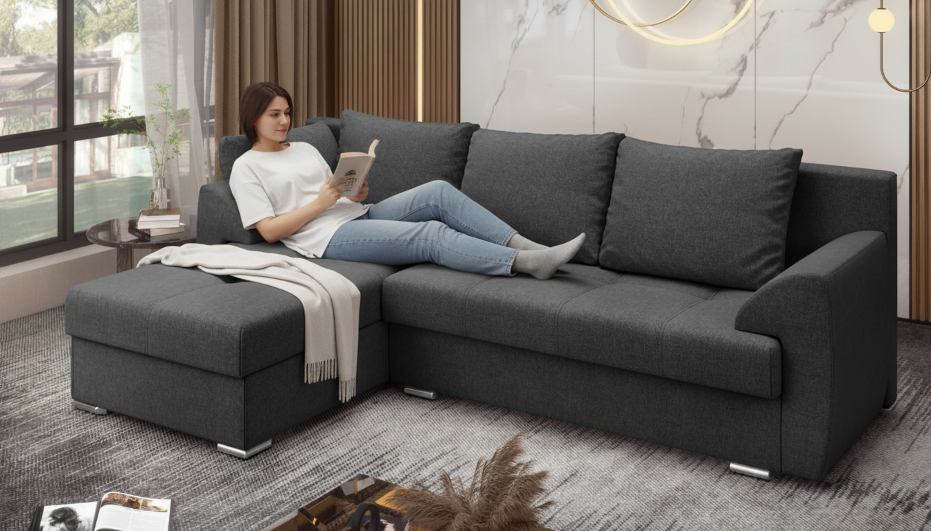 Coltar extensibil Interio, gri inchis  3