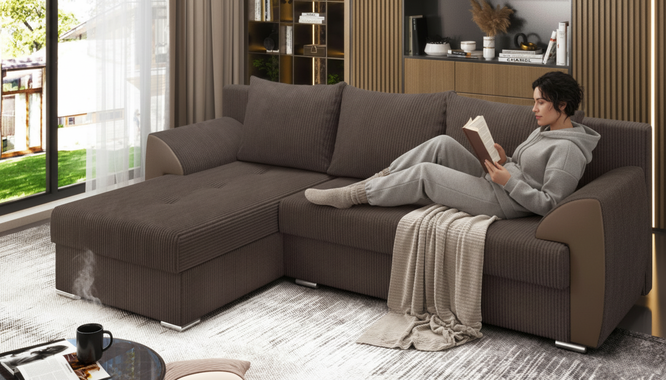 Coltar extensibil Nord, bej inchis  3