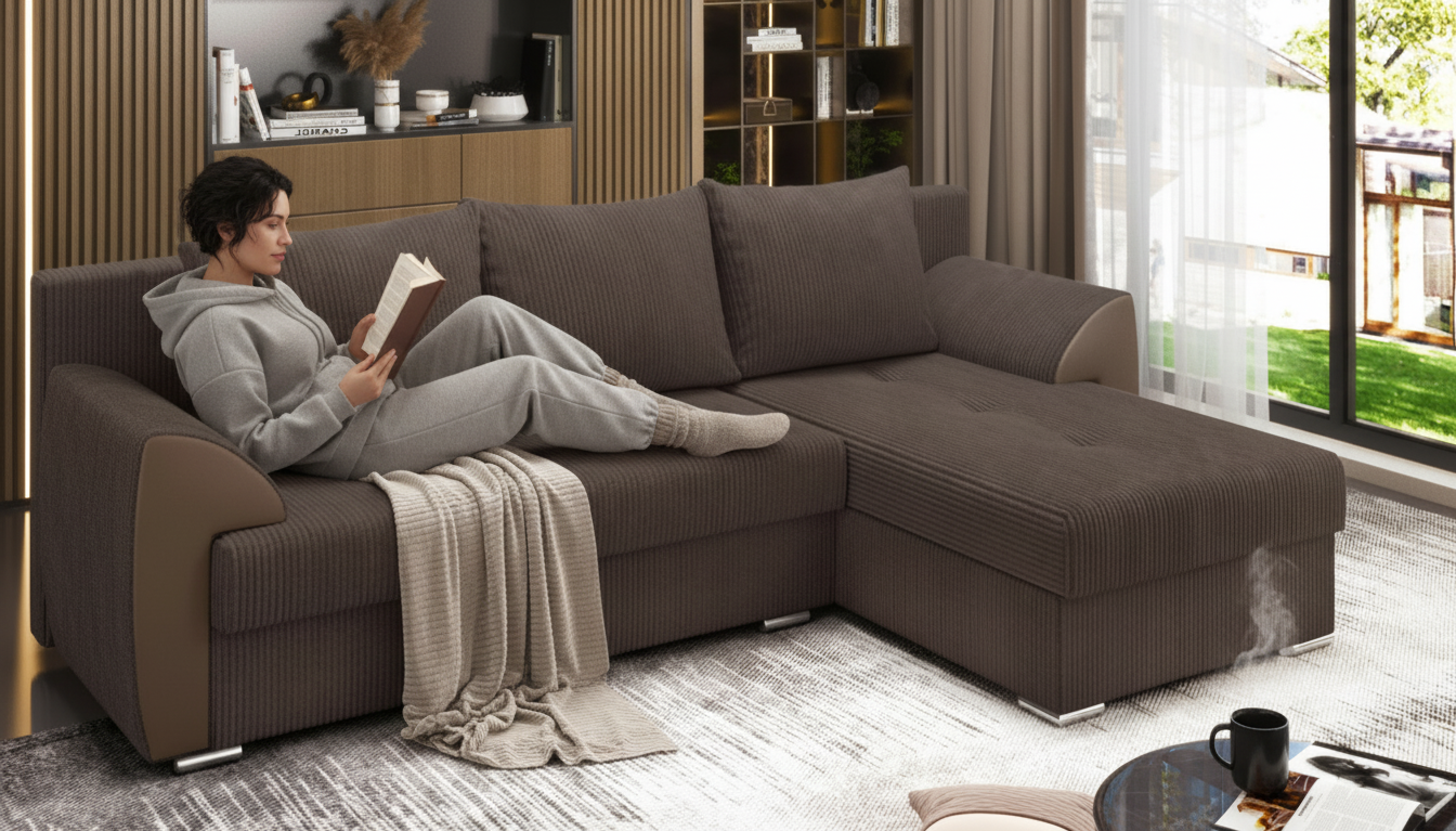 Coltar extensibil Nord, bej inchis  3