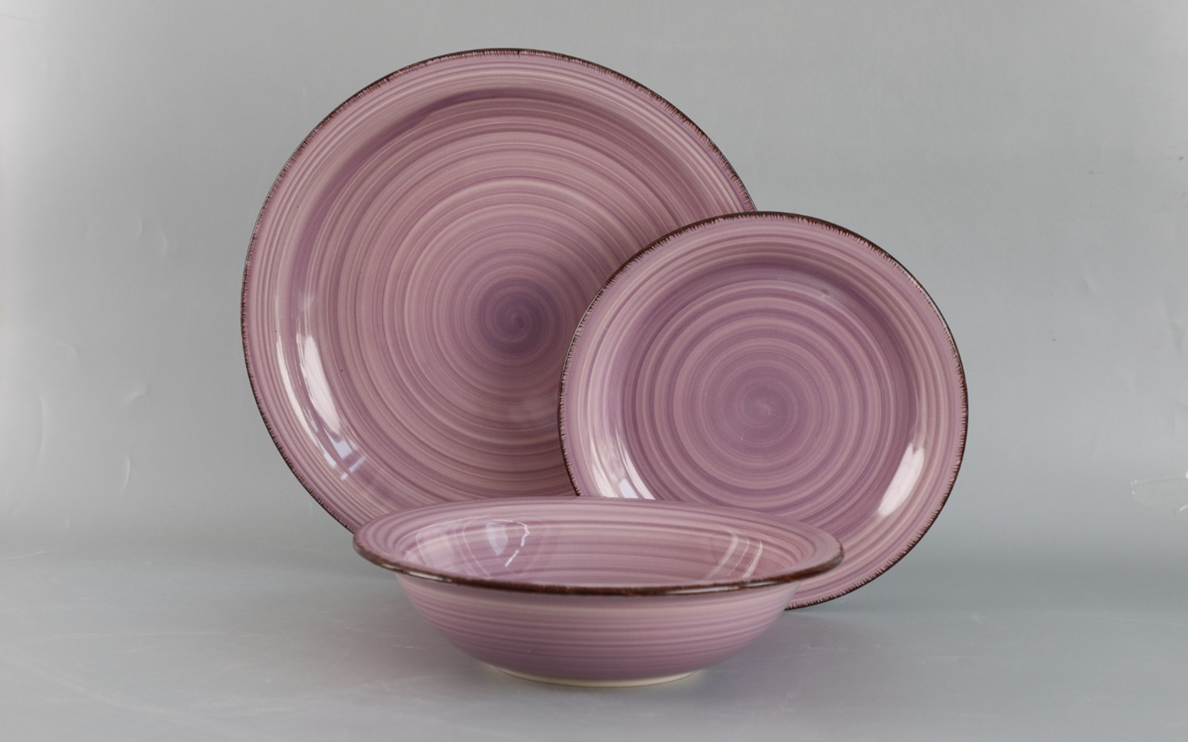 12 piese Serviciu de masa 18 piese, lila  2